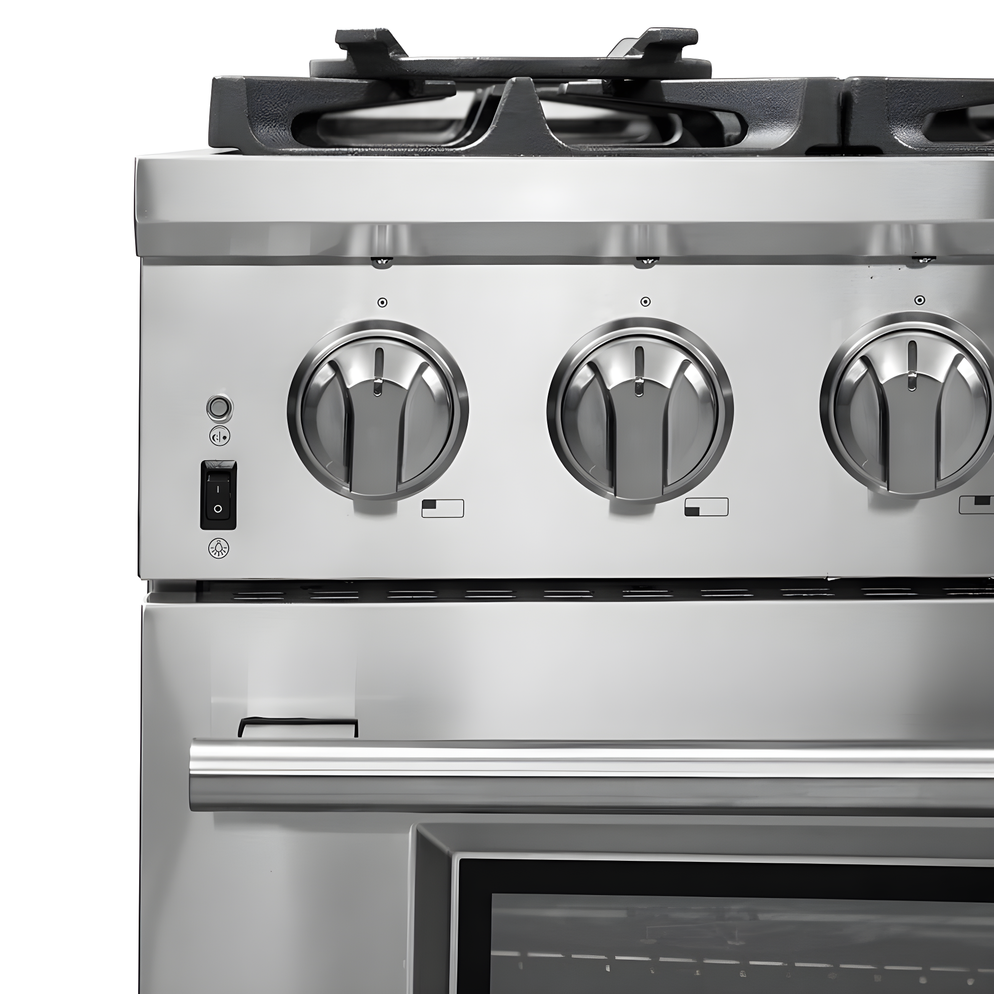 Forno Capriasca 48-inch Dual Fuel Range All Stainless Steel, 8 Brass Burners, 6.58 cu.ft. Double Ovens FFSGS6187-48