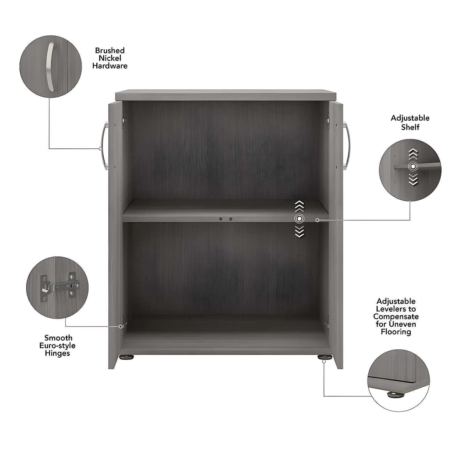 Universal Storage 2 - Shelf Storage Cabinet