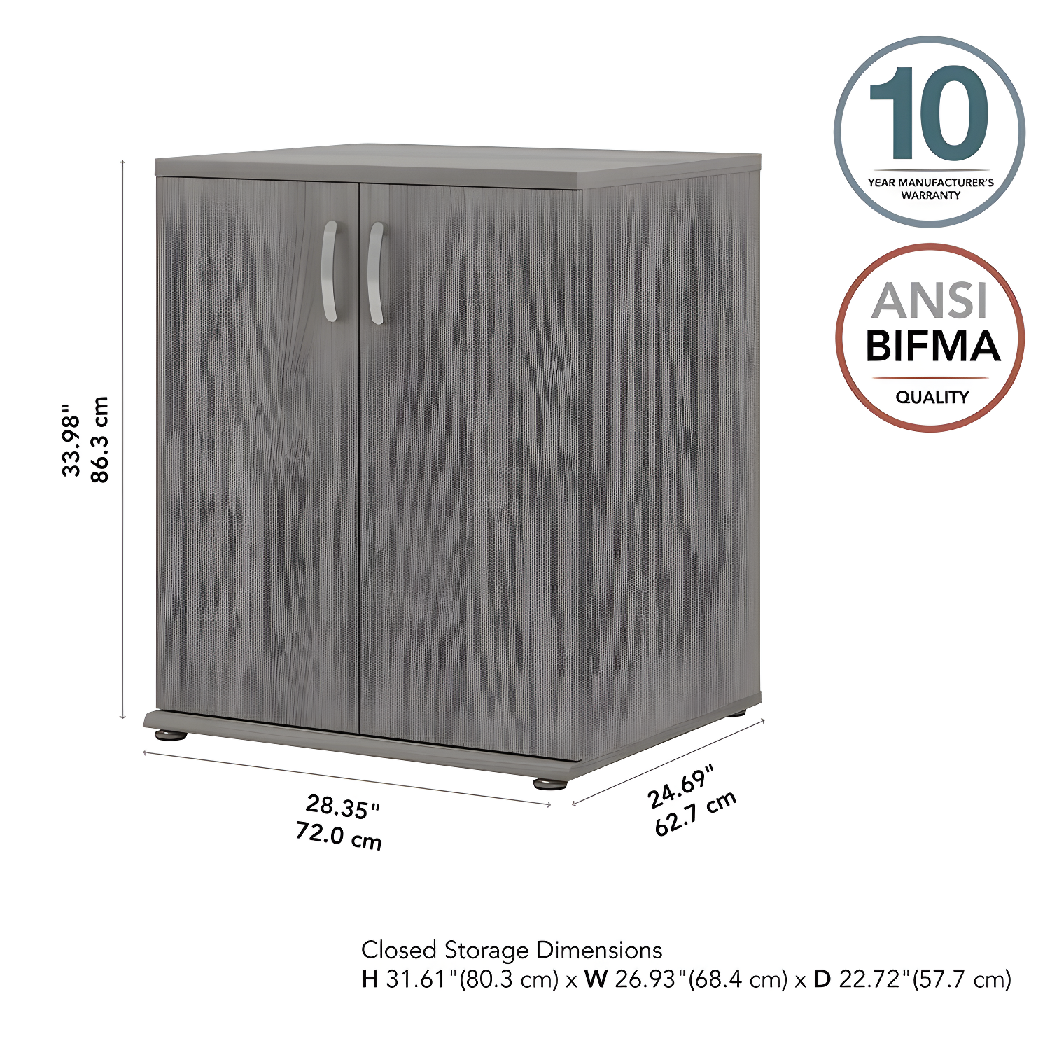 Universal Storage 2 - Shelf Storage Cabinet