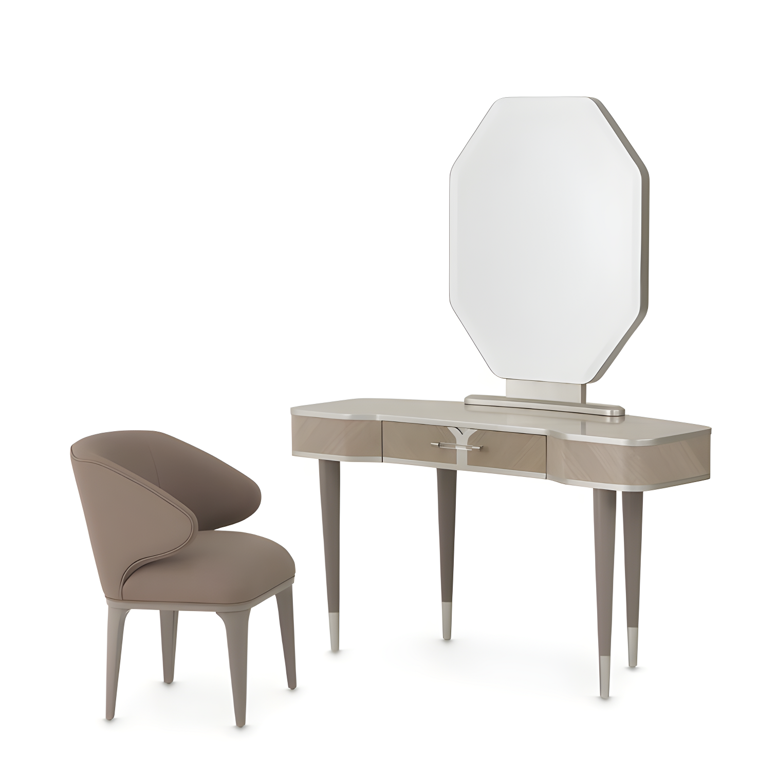 Lanterna Vanity, Mirror and Chair Set