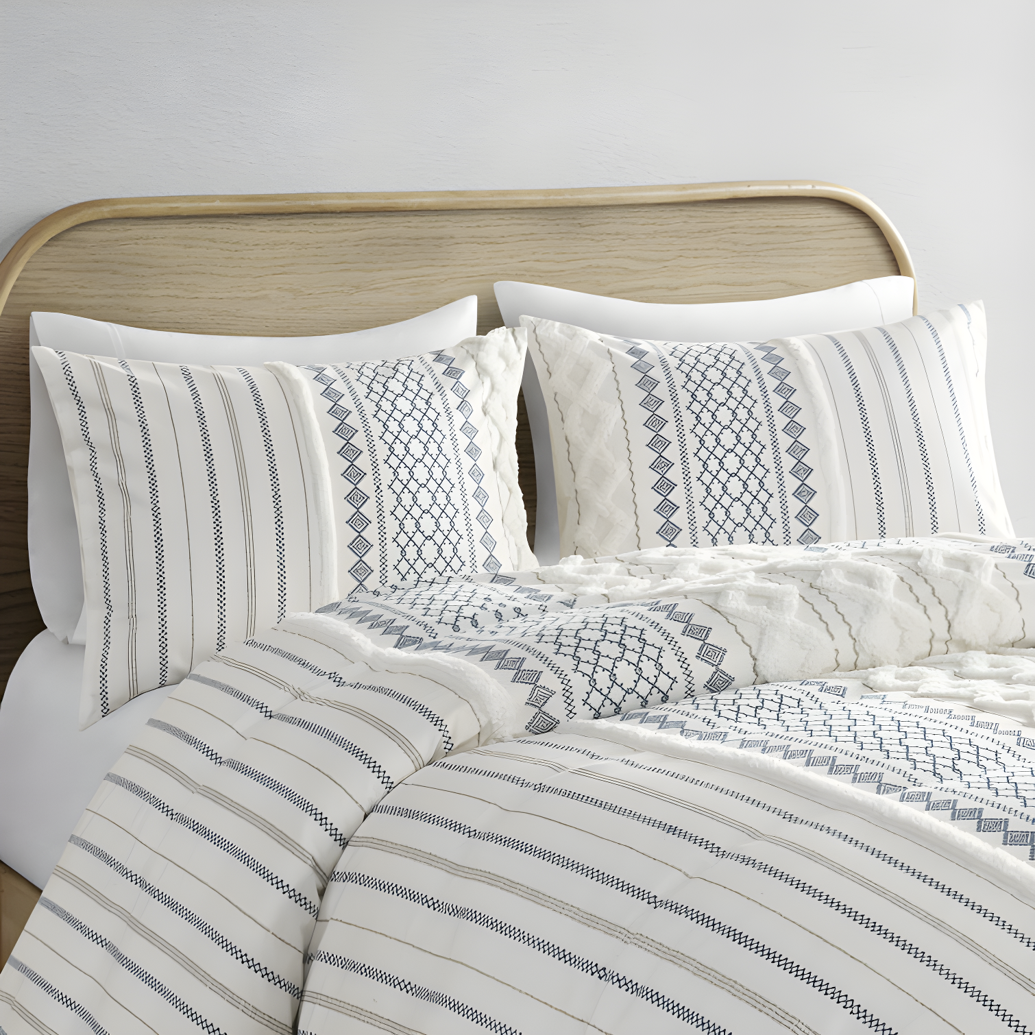 INK+IVY Imani Cotton Printed Duvet Cover Set