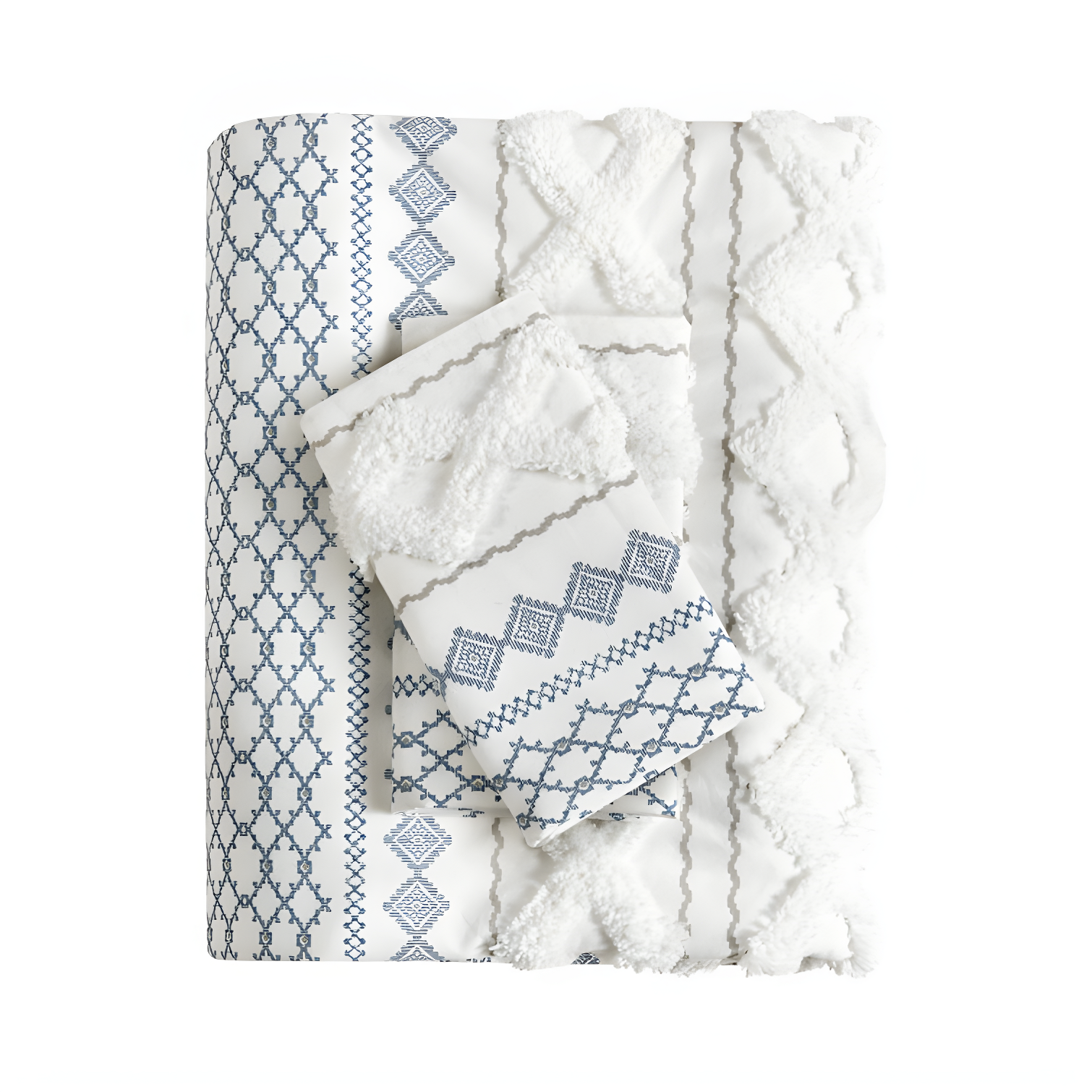 INK+IVY Imani Cotton Printed Duvet Cover Set