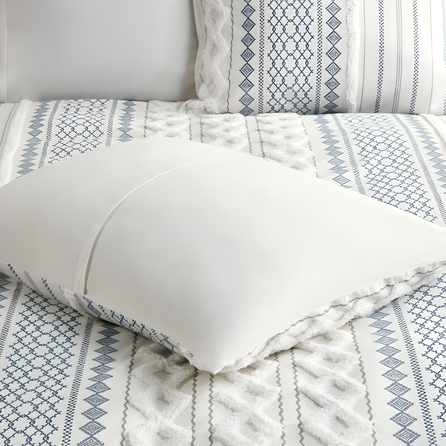INK+IVY Imani Cotton Printed Duvet Cover Set