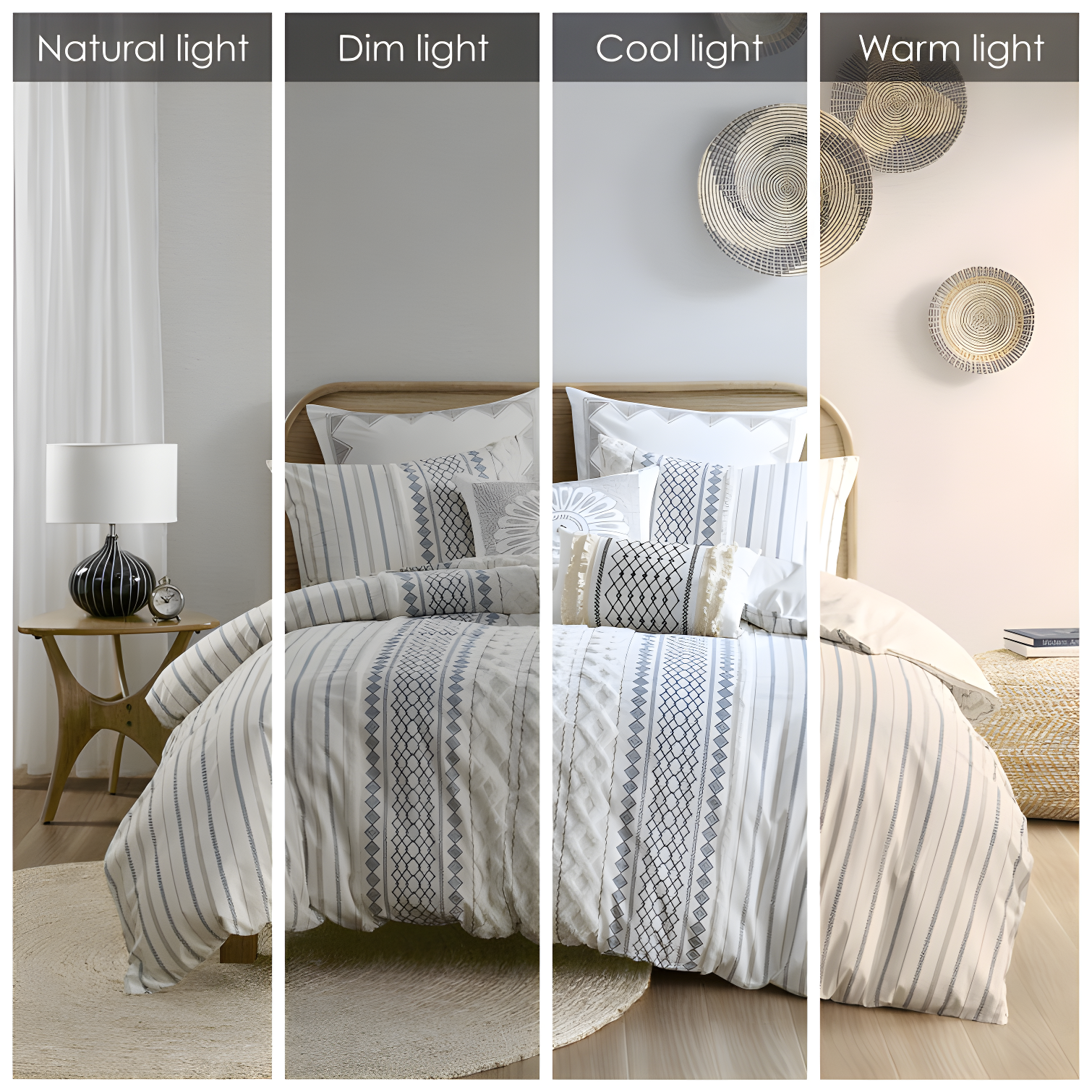 INK+IVY Imani Cotton Printed Duvet Cover Set