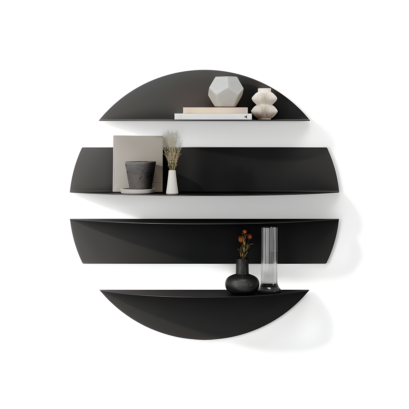 Umbra 4 Piece Circle Metal Floating Shelf