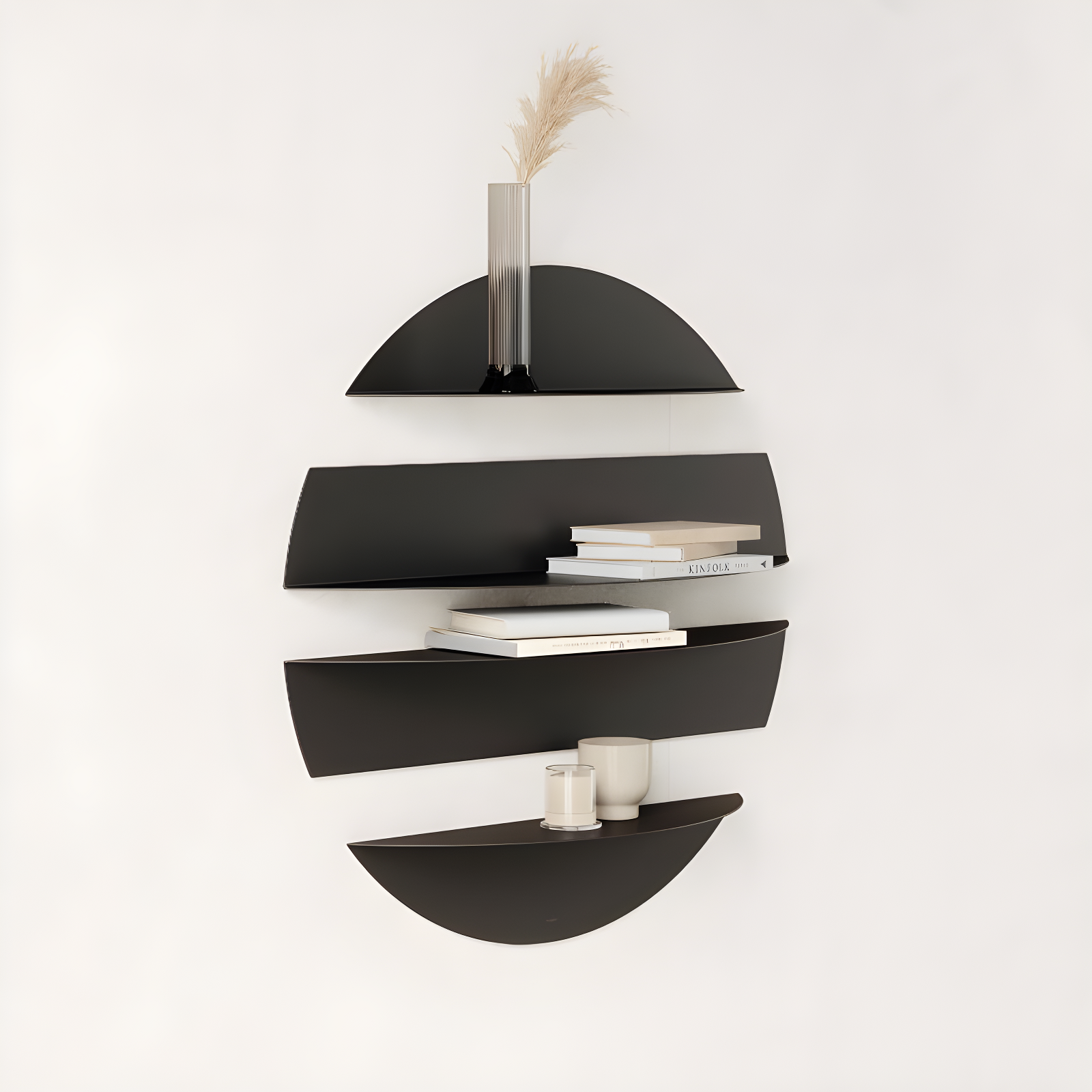 Umbra 4 Piece Circle Metal Floating Shelf