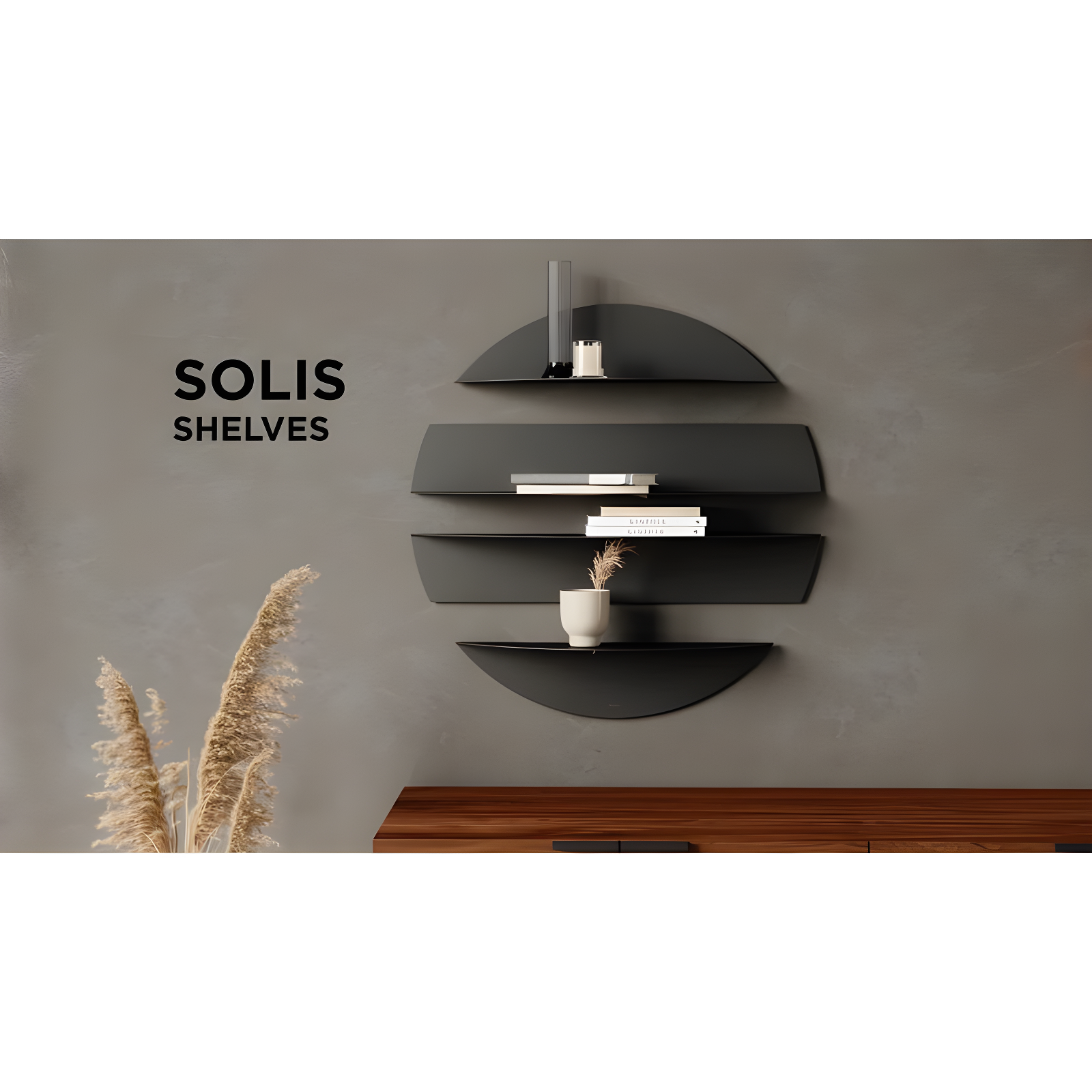 Umbra 4 Piece Circle Metal Floating Shelf