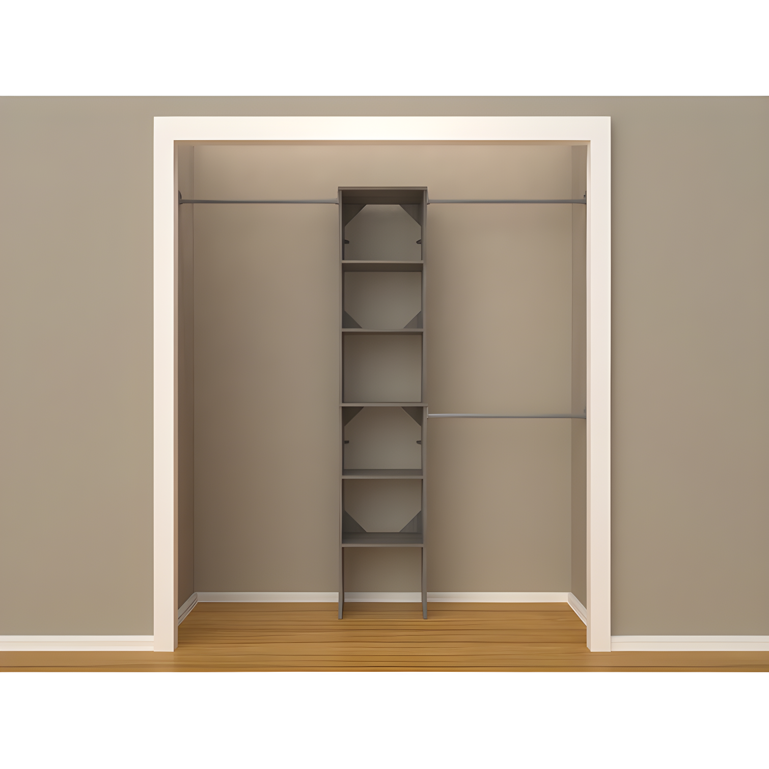SuiteSymphony 77" to 113" Closet System Starter Kit