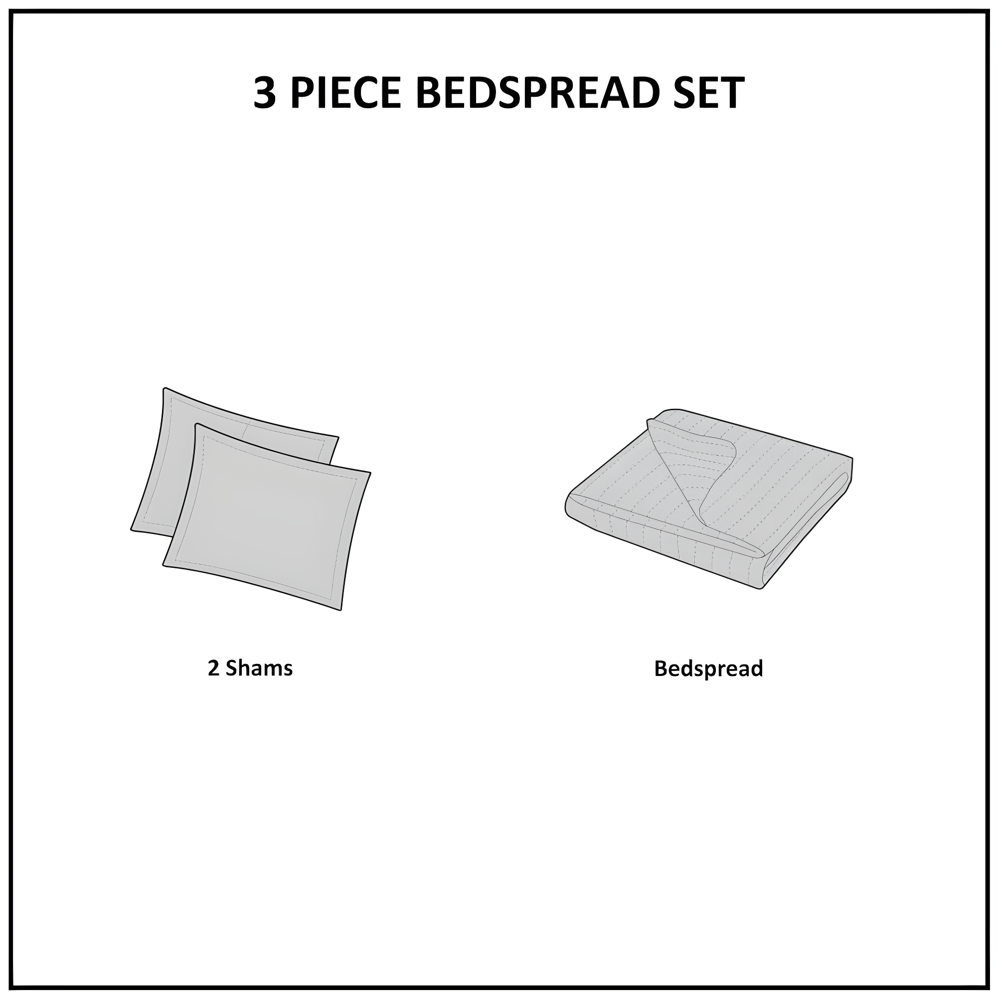 510 Design Oakley 3 Piece Reversible Bedspread Set