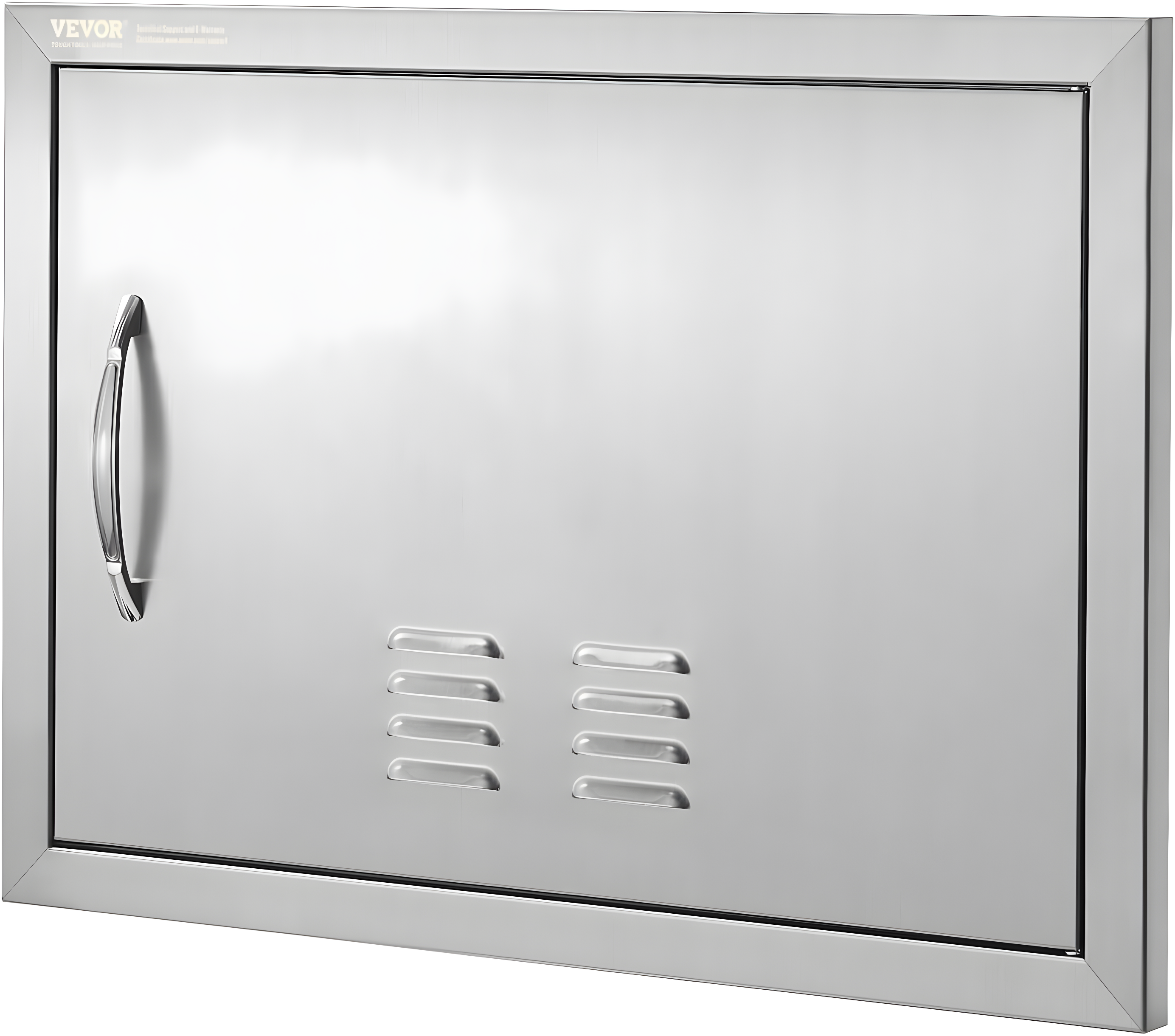 24 in. W x 17 in. H Single Outdoor Kitchen Door BBQ Access Door Stainless Steel Flush Mount Door Wall Vertical Door