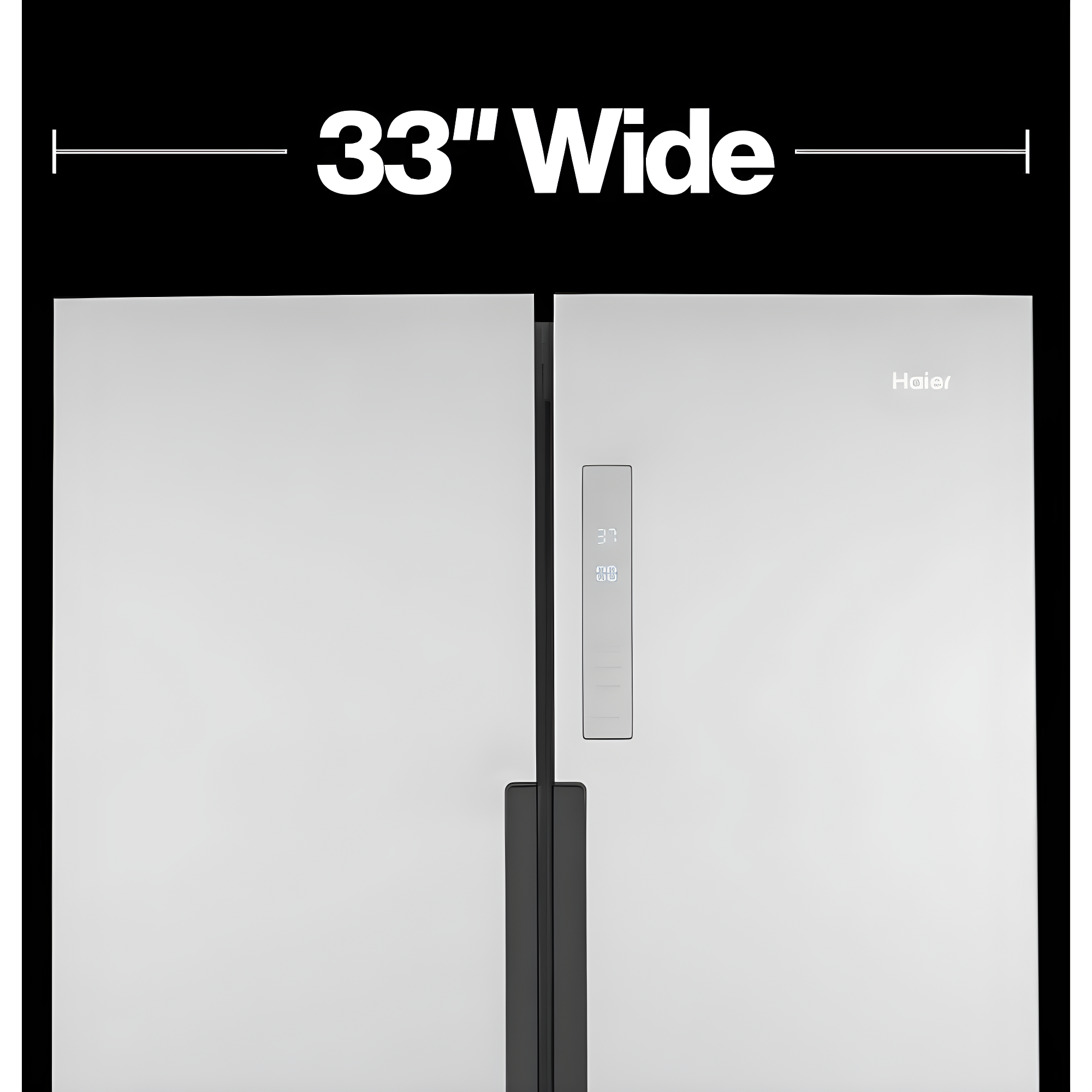 Haier Haier 33" 16.4 Cubic Feet Energy Star Smudge-Resistant Built-in Bottom Freezer Refrigerator QHE16HYPFS