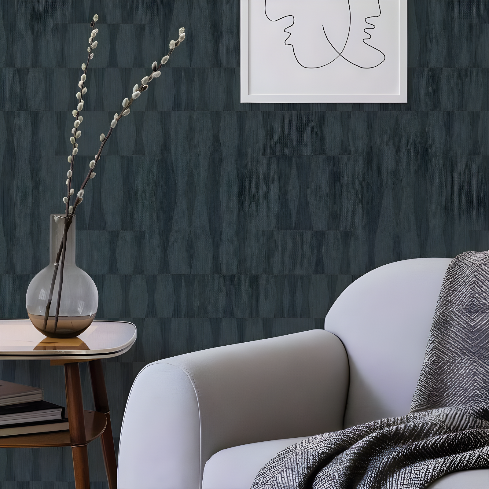 Mirin Peel + Stick Wallpaper - Textured Seagrass