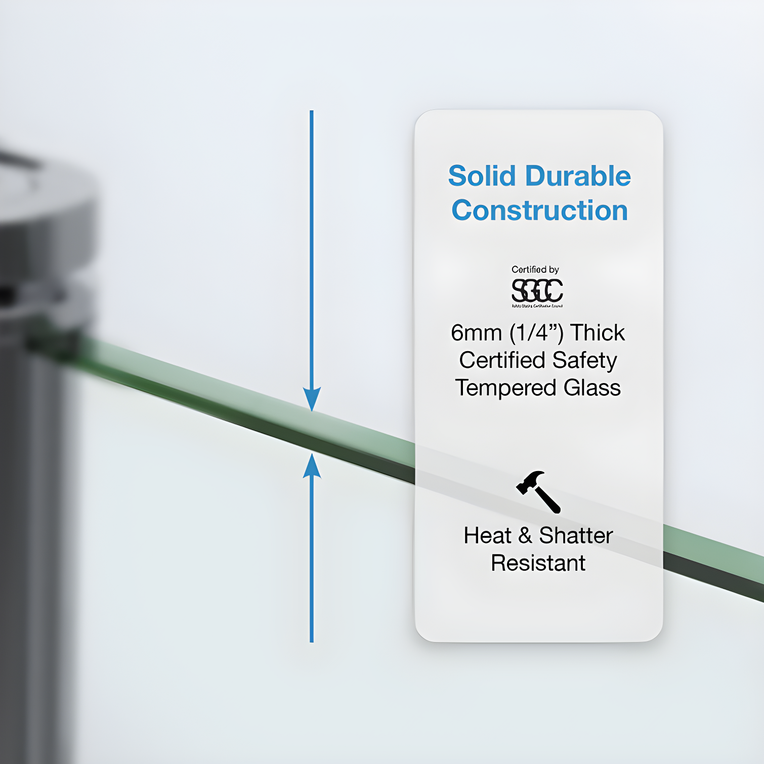 OVE Decors Breeze Premium 33 in. Framed Round Shower Kit w/ Clear Glass, Base