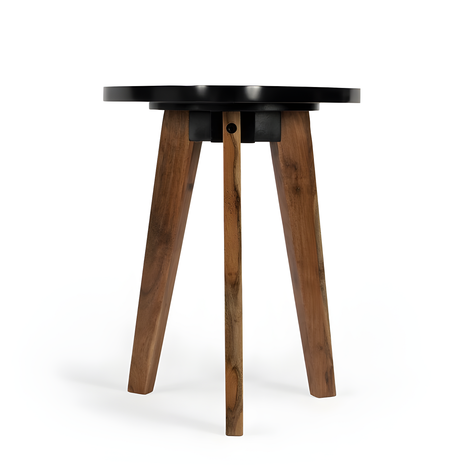 Butler Chula Vista Contempoary Bunching Table with 3 Angled Acacia Wood Legs - Black