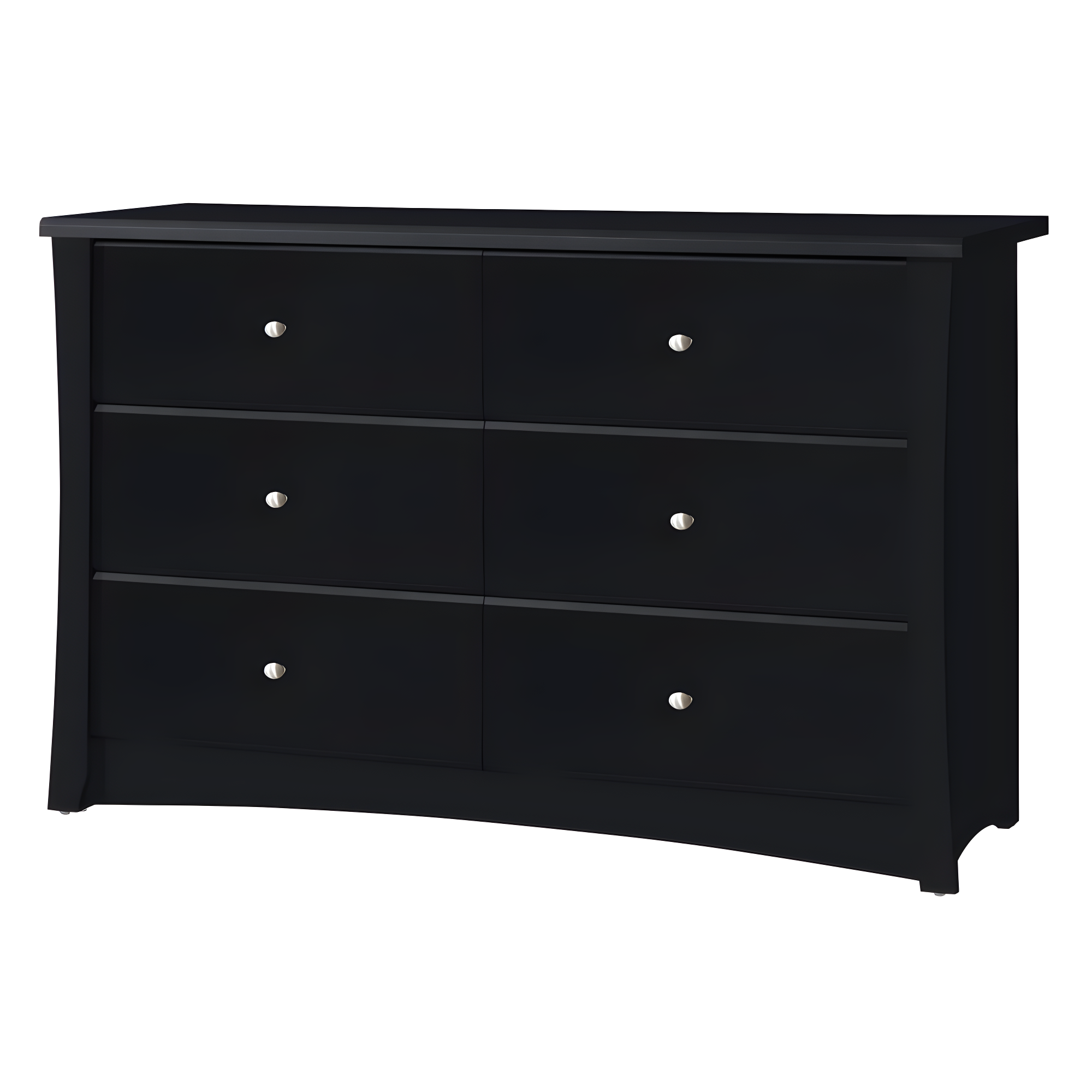 Crescent 6 Drawer Double Dresser