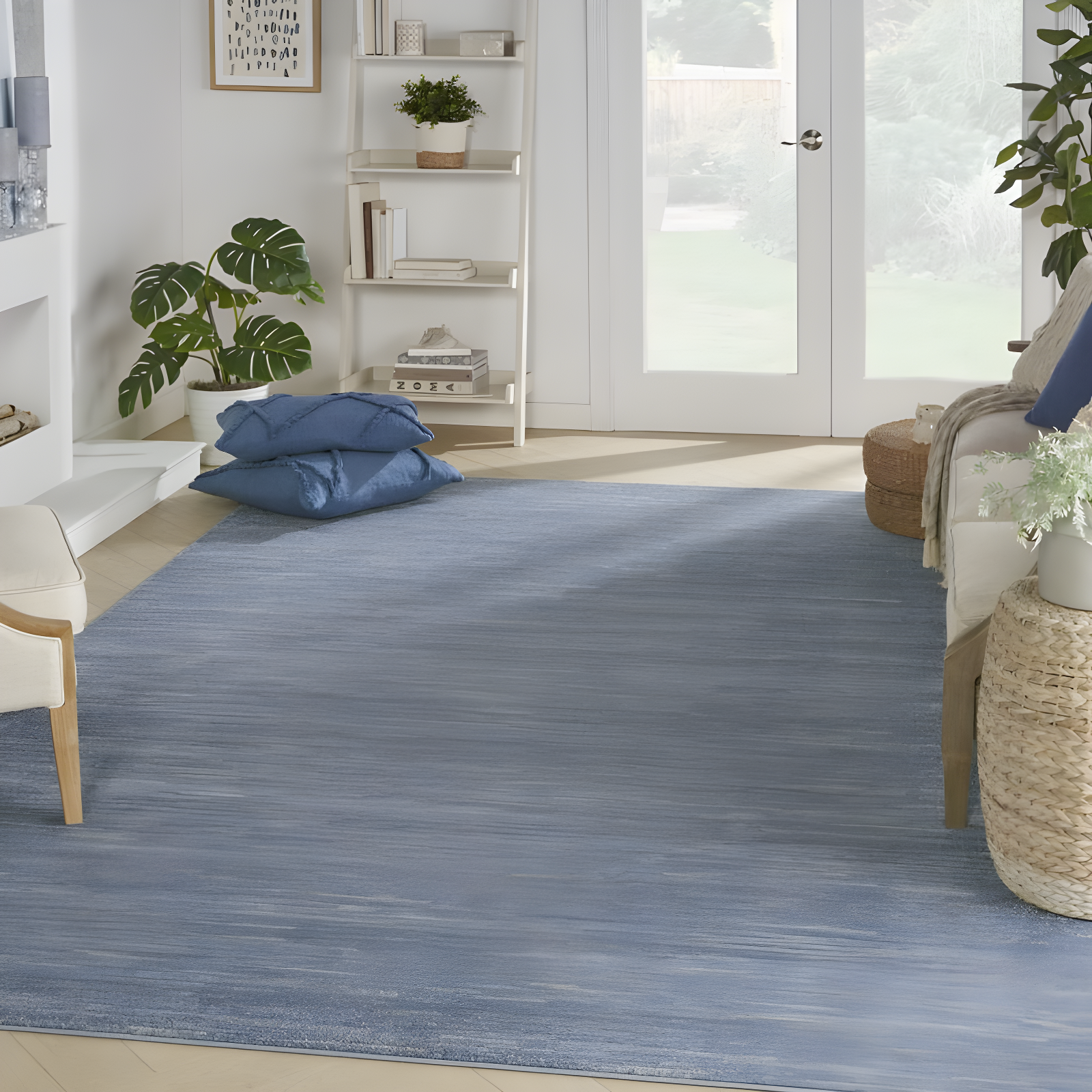 Nourison Nourison Essentials NRE01 Indoor/outdoor Area Rug - Blue/Grey 10' x 14'