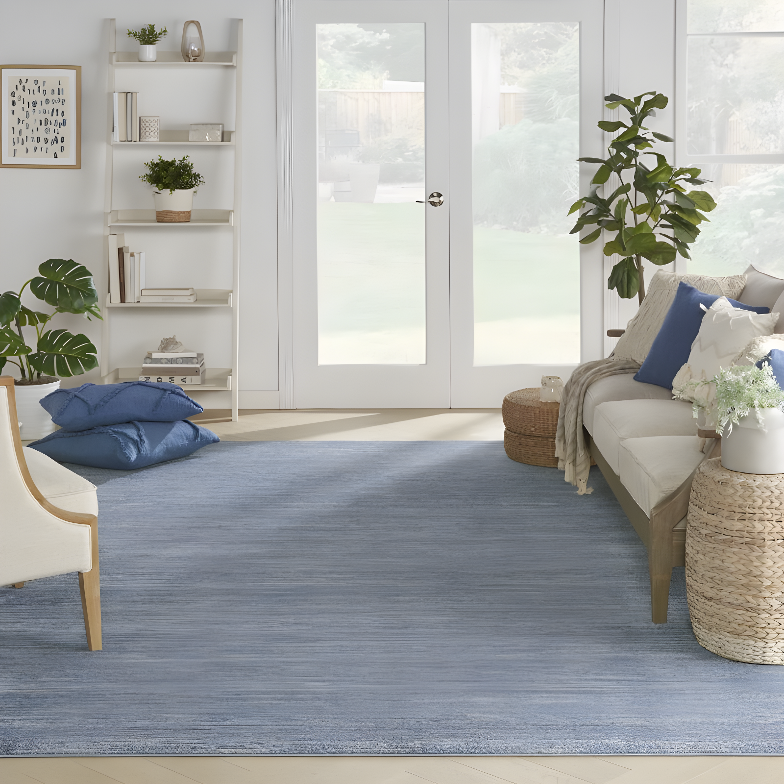 Nourison Nourison Essentials NRE01 Indoor/outdoor Area Rug - Blue/Grey 10' x 14'