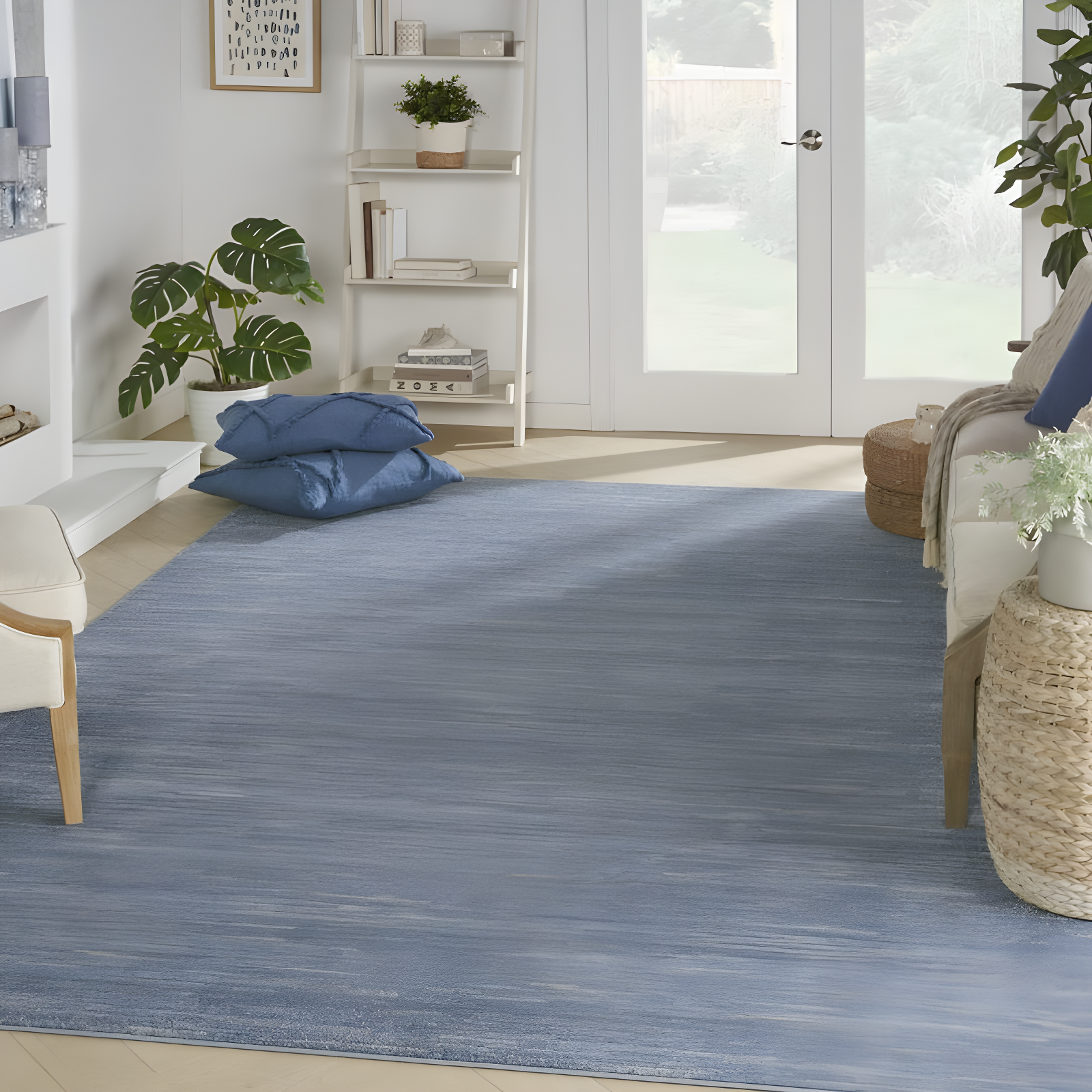 Nourison Nourison Essentials NRE01 Indoor/outdoor Area Rug - Blue/Grey 10' x 14'