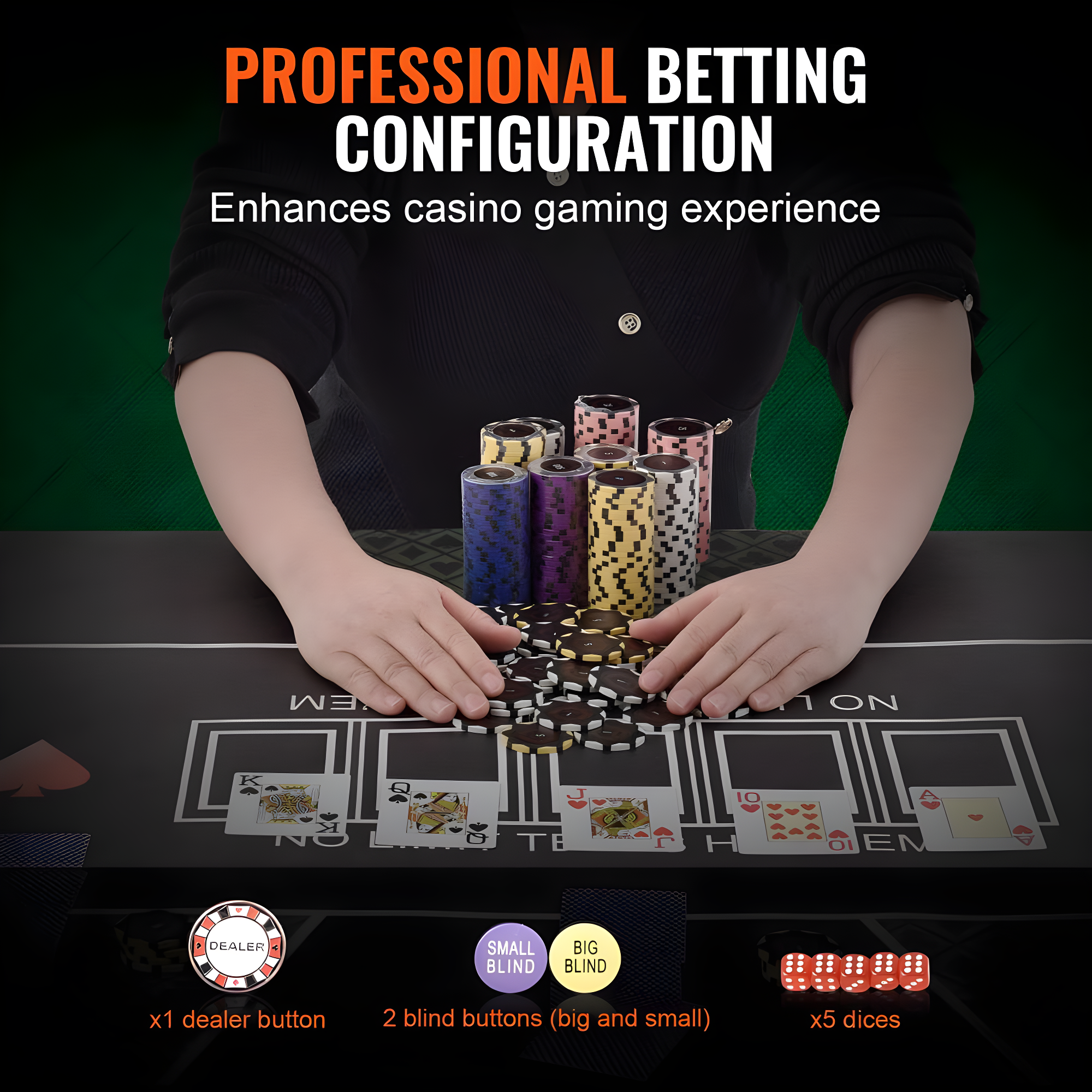 VEVOR VEVOR 10 Player Poker Card