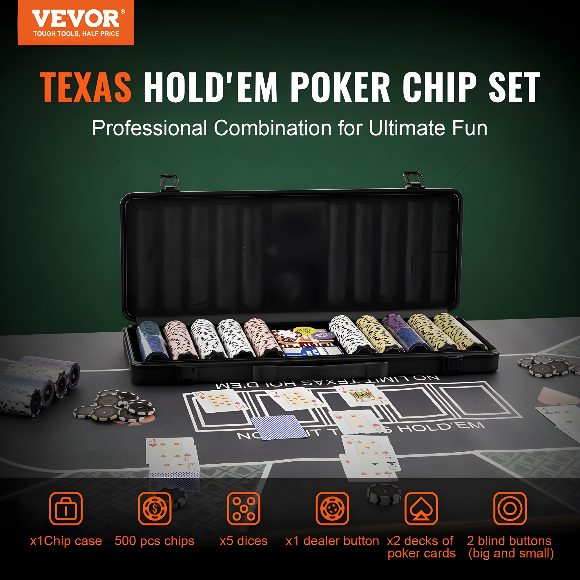 VEVOR VEVOR 10 Player Poker Card