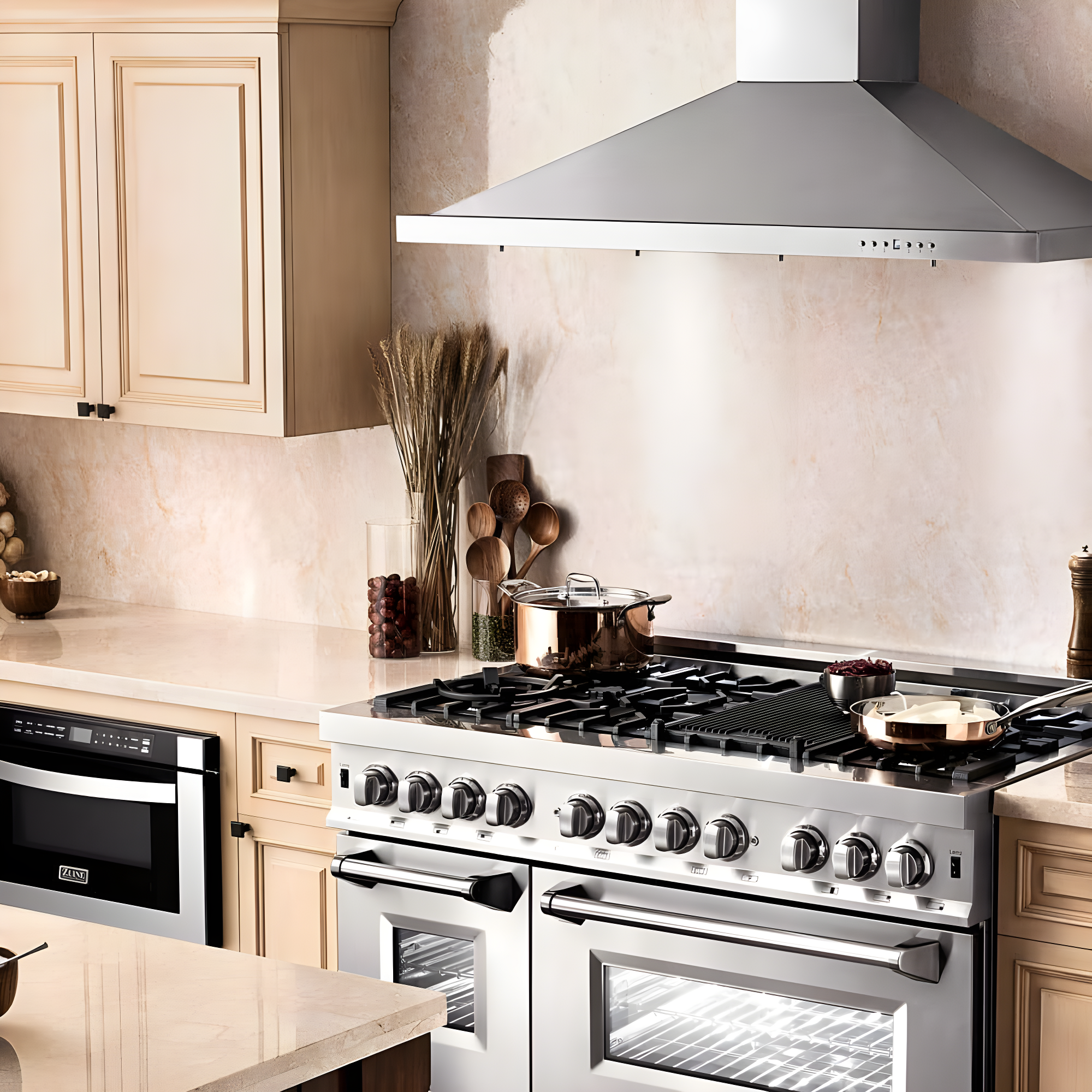 36" 400 CFM Convertible Wall Mount Range Hood in Brushed Stainless Steel