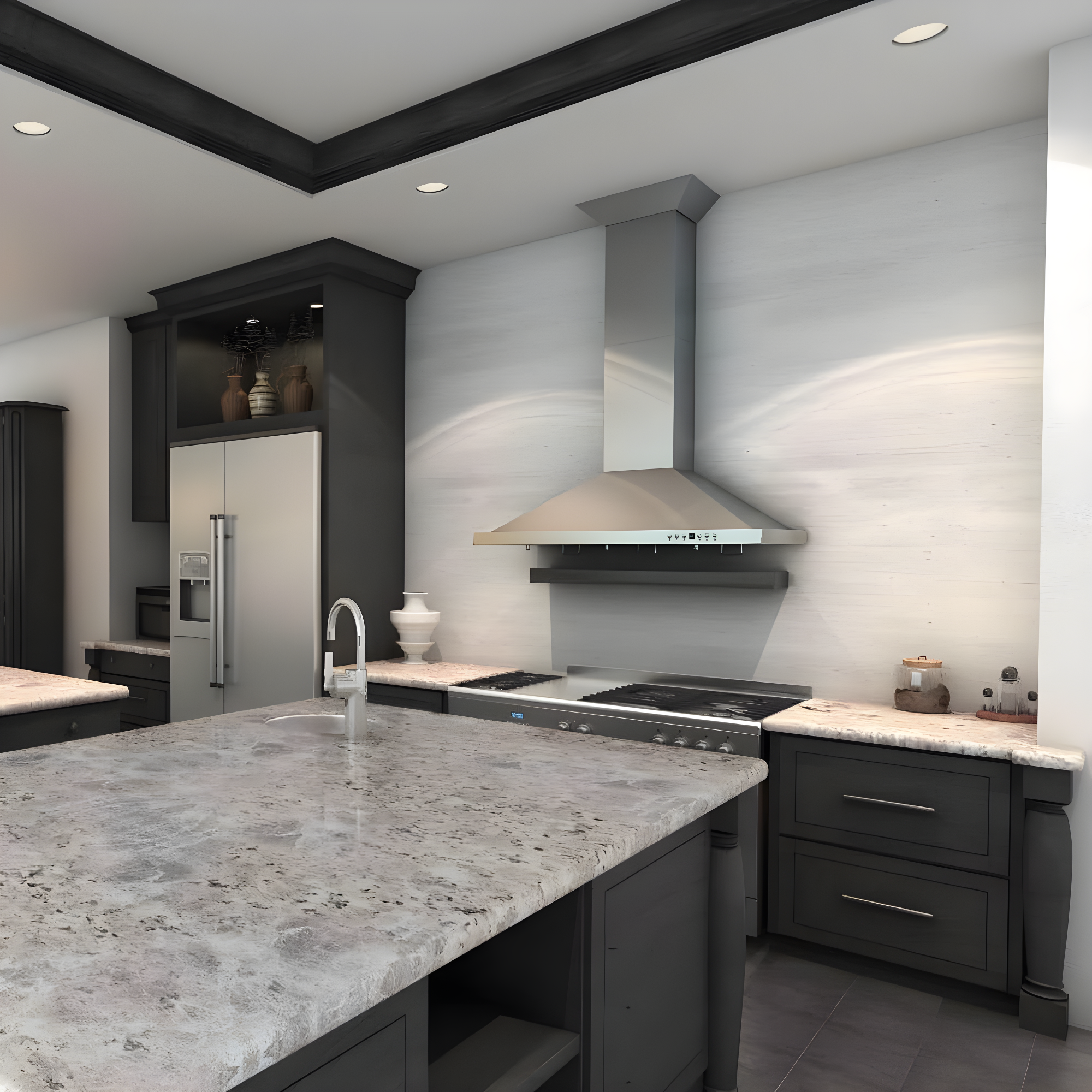 36" 400 CFM Convertible Wall Mount Range Hood in Brushed Stainless Steel
