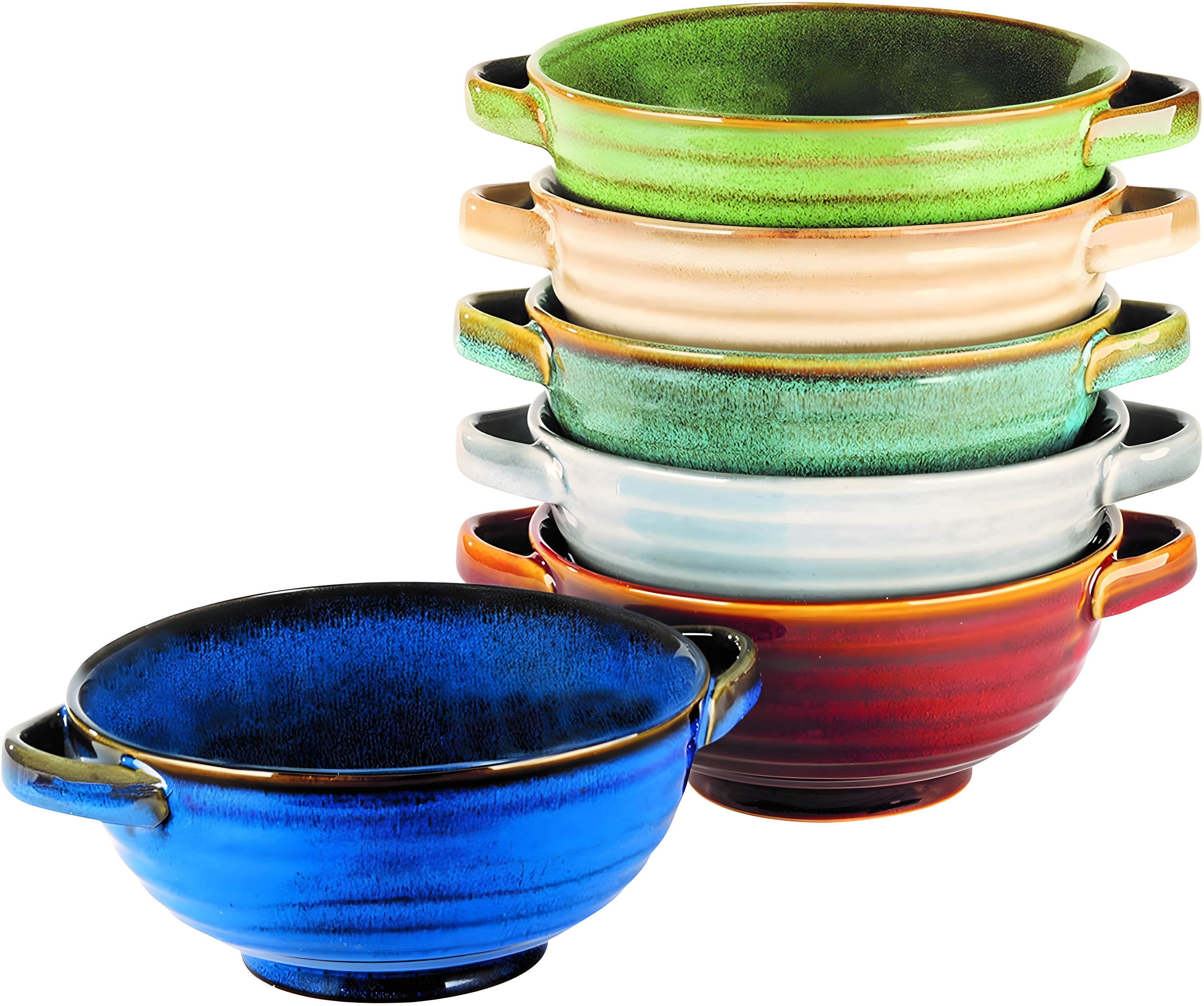 Certified International Certified International Reactive Glaze Soup Crocks (Set of 6)