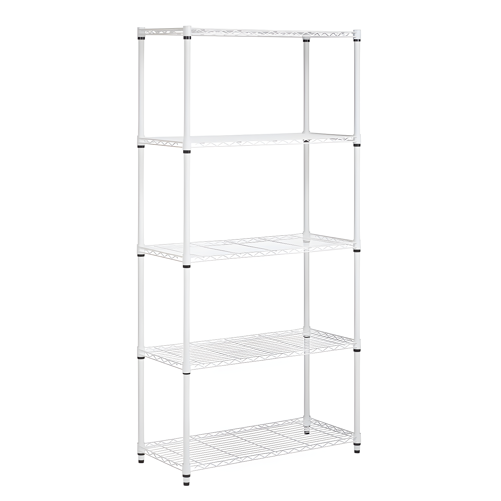 Honey Can Do 5-Tier Metal Height-Adjustable Shelving Unit (36" W X 72" H x 16" D)