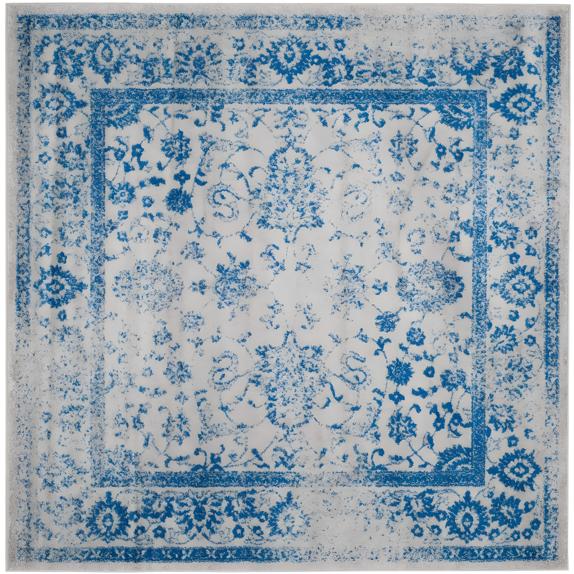 Adirondack ADR109 Machine Made Indoor Area Rug - Grey/Blue - 10'x10' - Safavieh