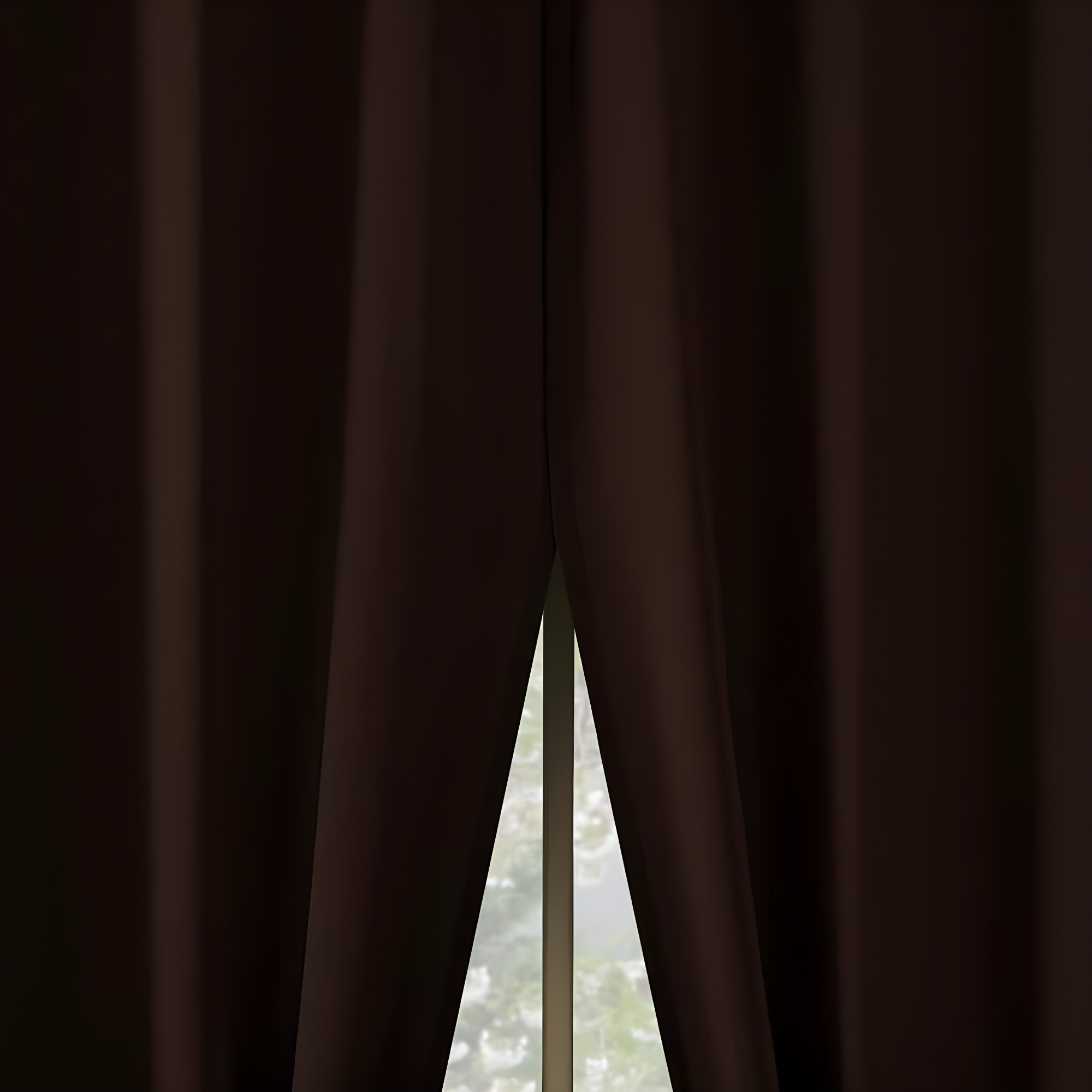 2pc 54"x63" No. 918 Room Darkening Brandon Magnetic Closure Grommet Curtain Panel Pair Chocolate Brown: Energy Efficient, Noise Reduction