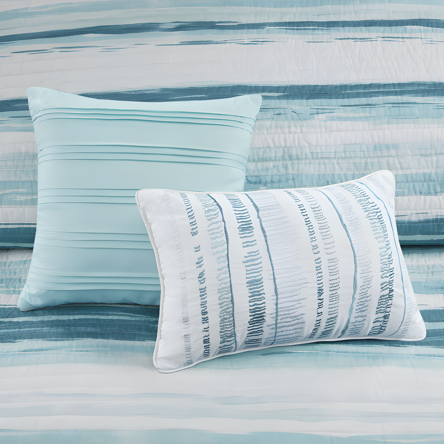 Marina 6 Piece Printed Quilt Set with Throw Pillows