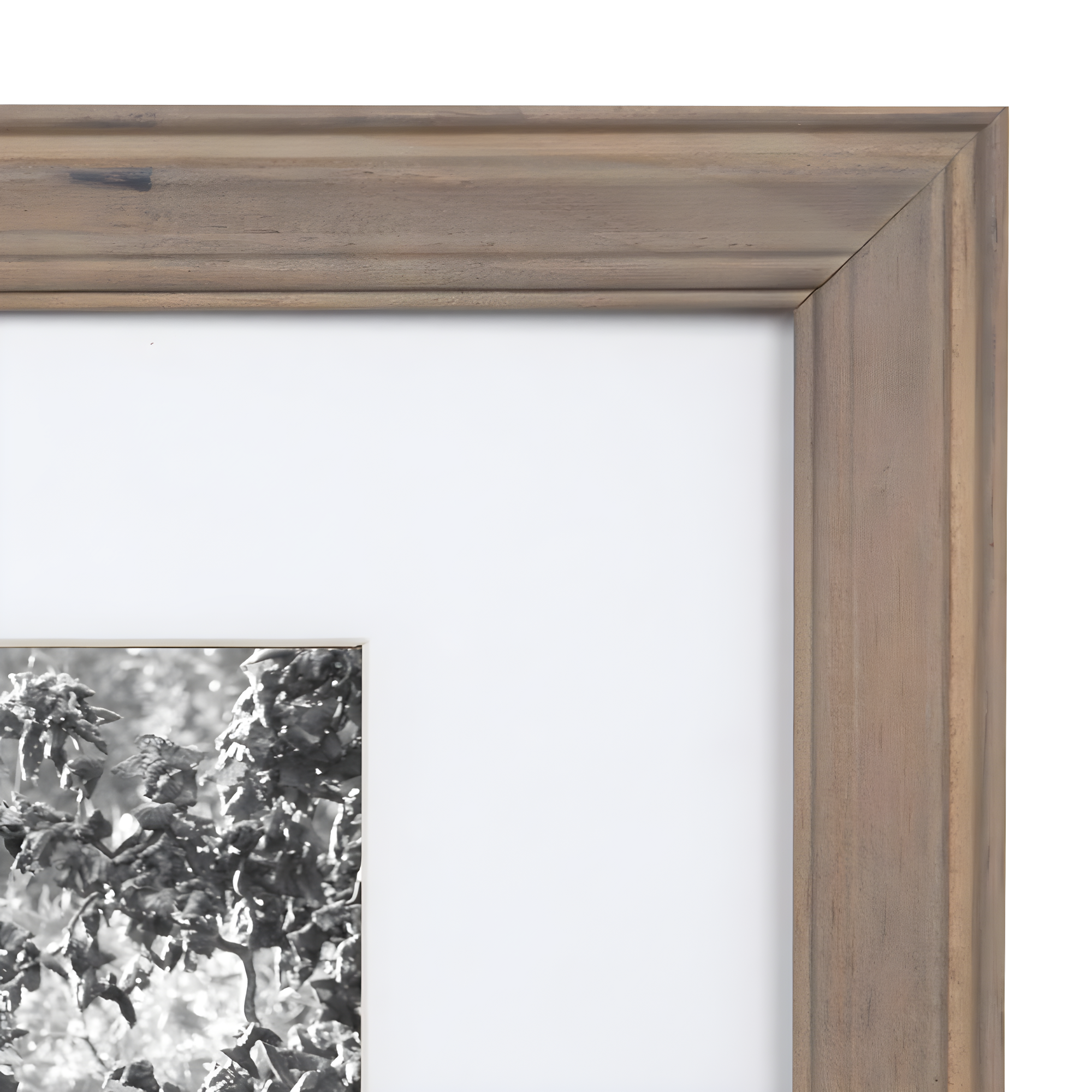 10pc Bordeaux Frame Box Set White/Black/Natural Wood - Kate and Laurel: Wall Gallery Kit, Multi-Size Display
