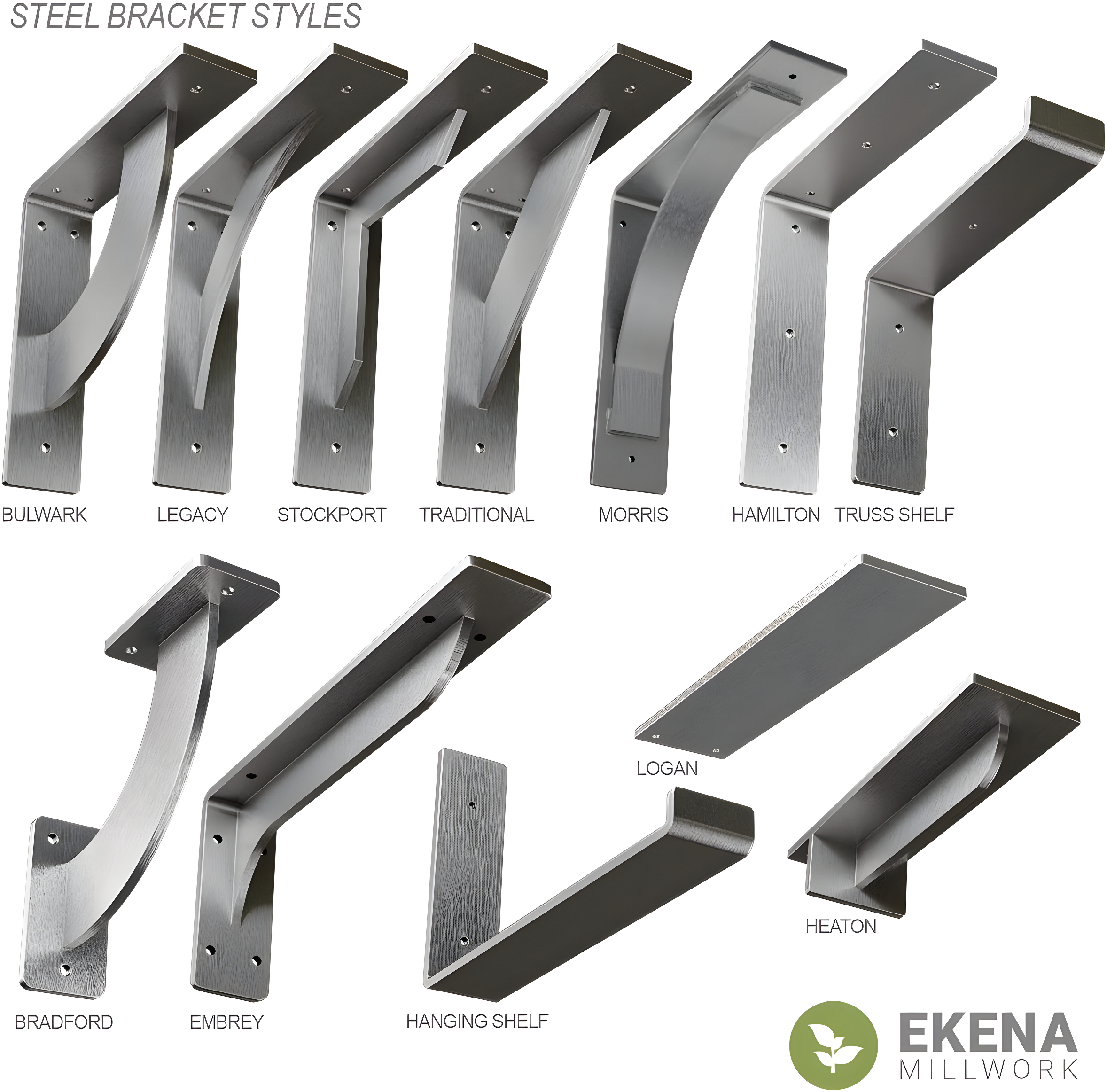 Ekena Millwork Hamilton Steel Bracket & Reviews | Wayfair