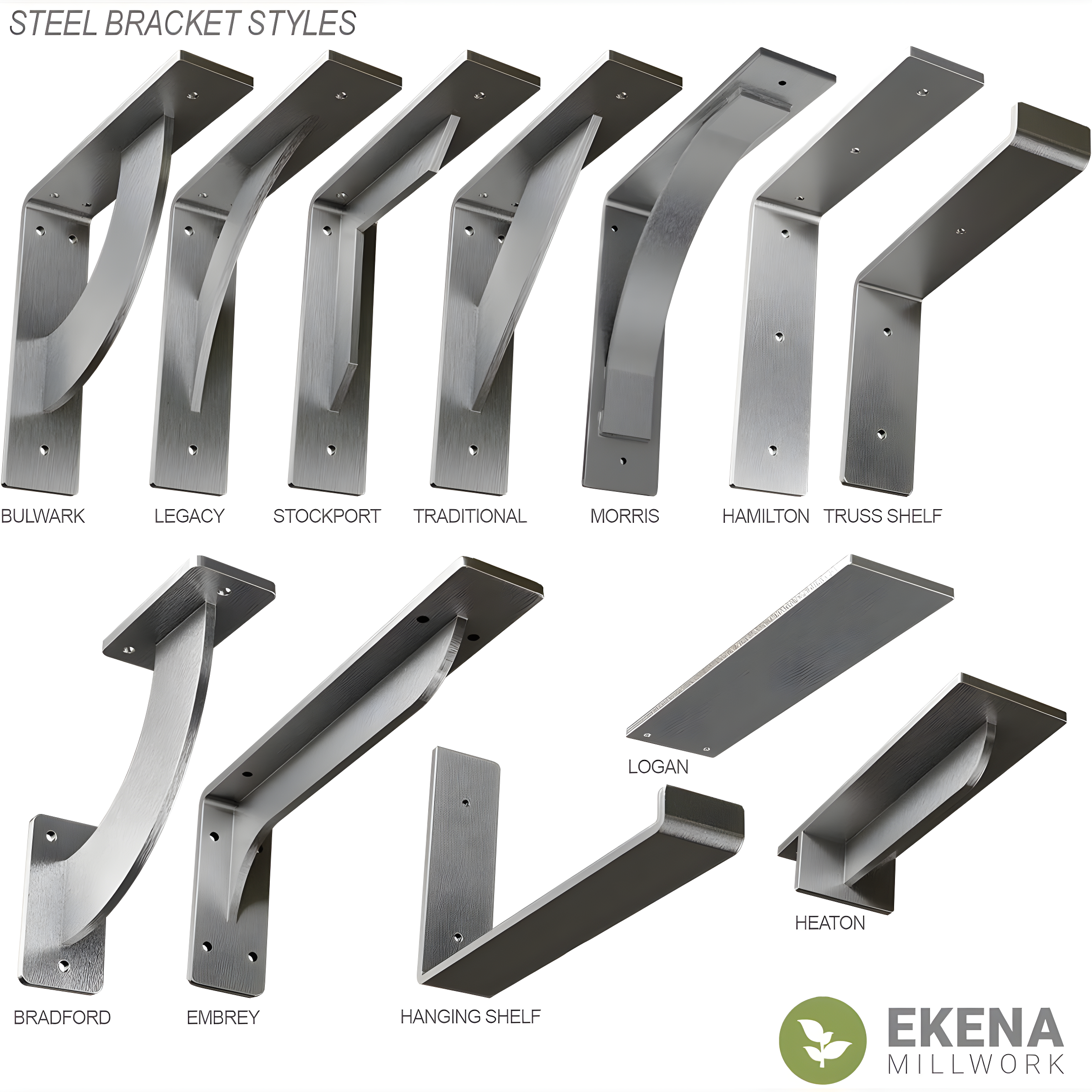 Ekena Millwork Hamilton Steel Bracket & Reviews | Wayfair