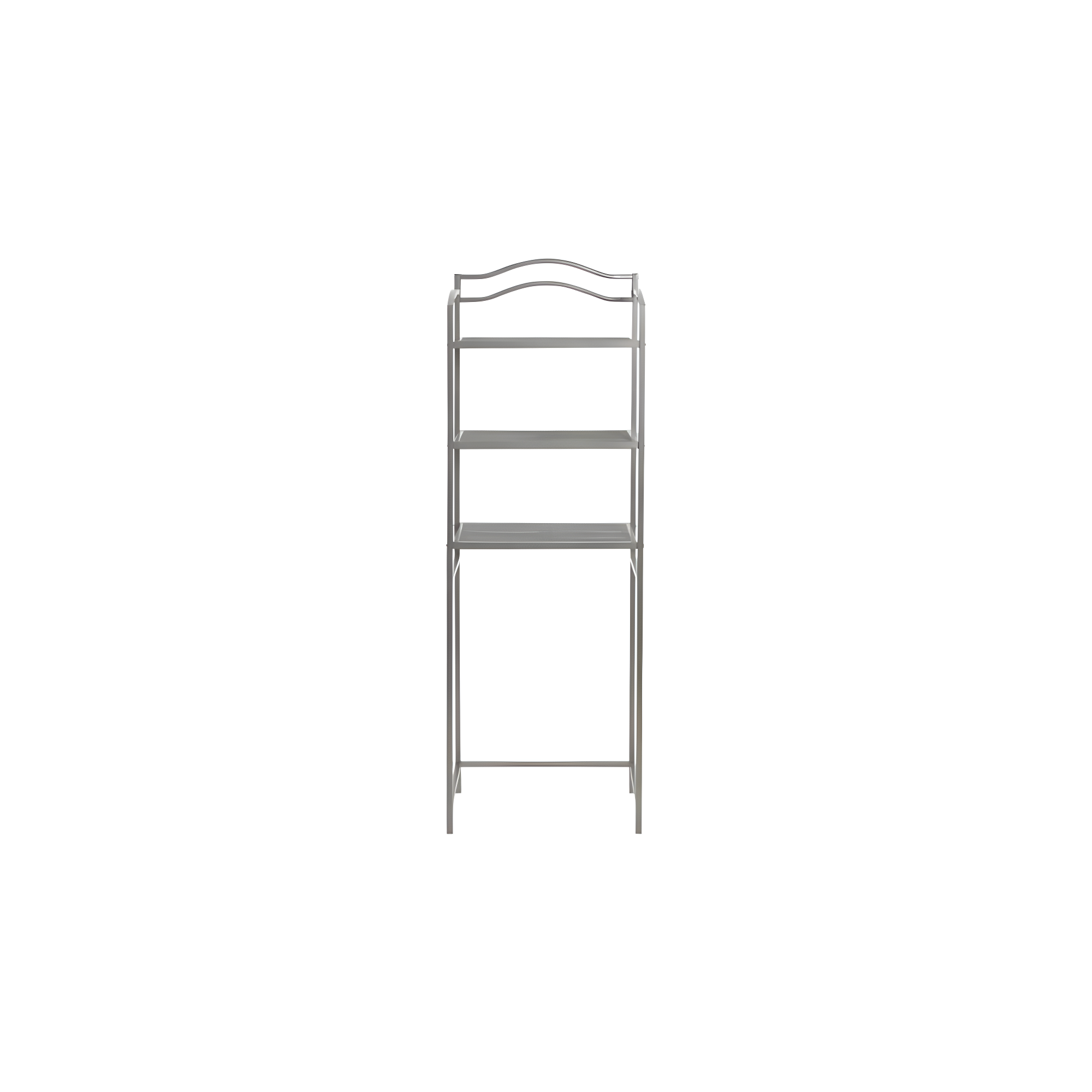 3-Tier Metal Over the Toilet Bathroom Storage Shelf, Silver