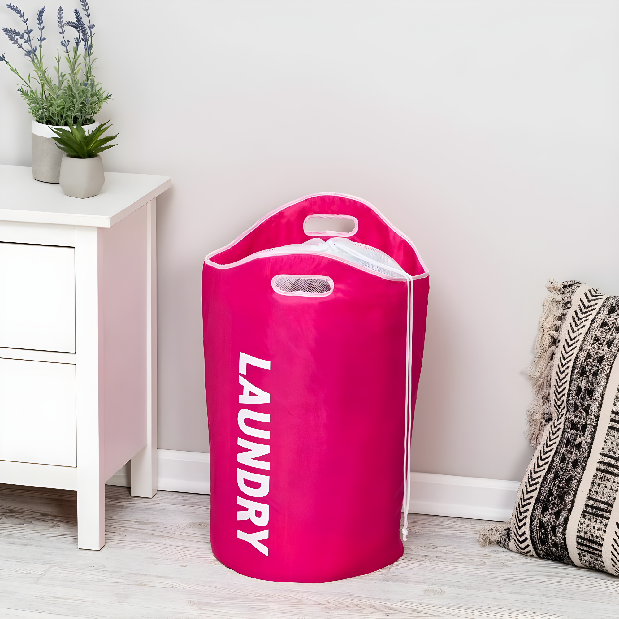 Rebrilliant Fabric Laundry Hamper with Handles