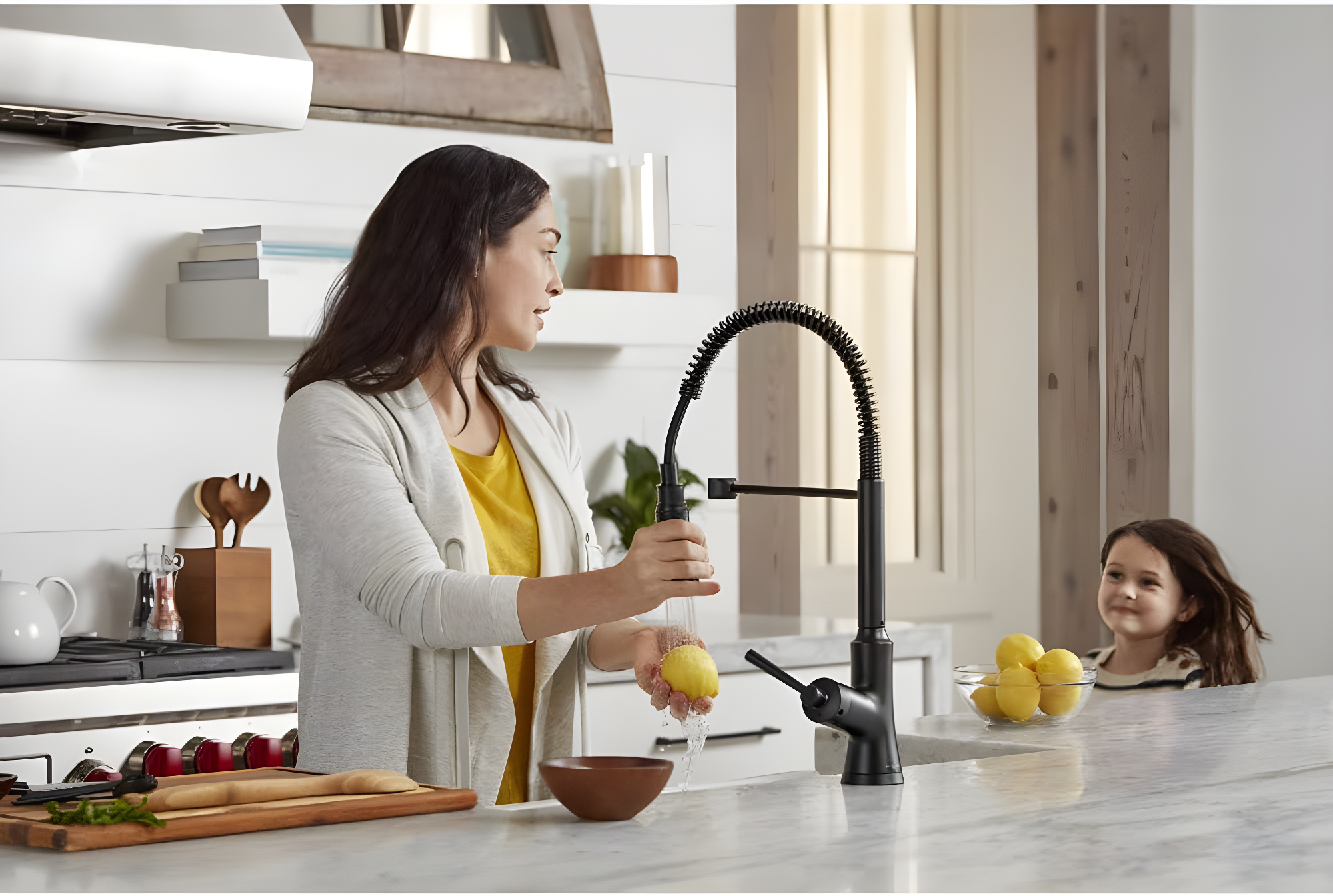 Joleena Pull Out Single Handle Kitchen Faucet