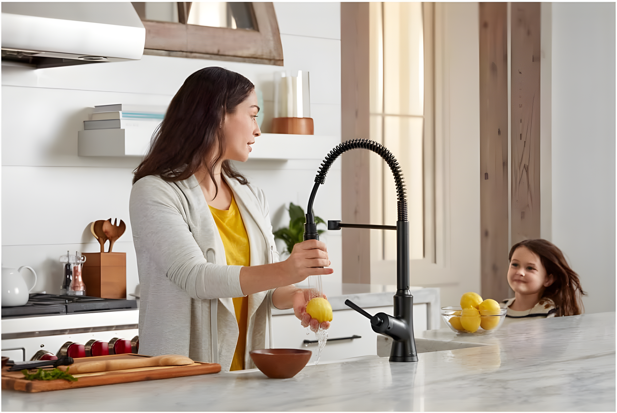 Joleena Pull Out Single Handle Kitchen Faucet
