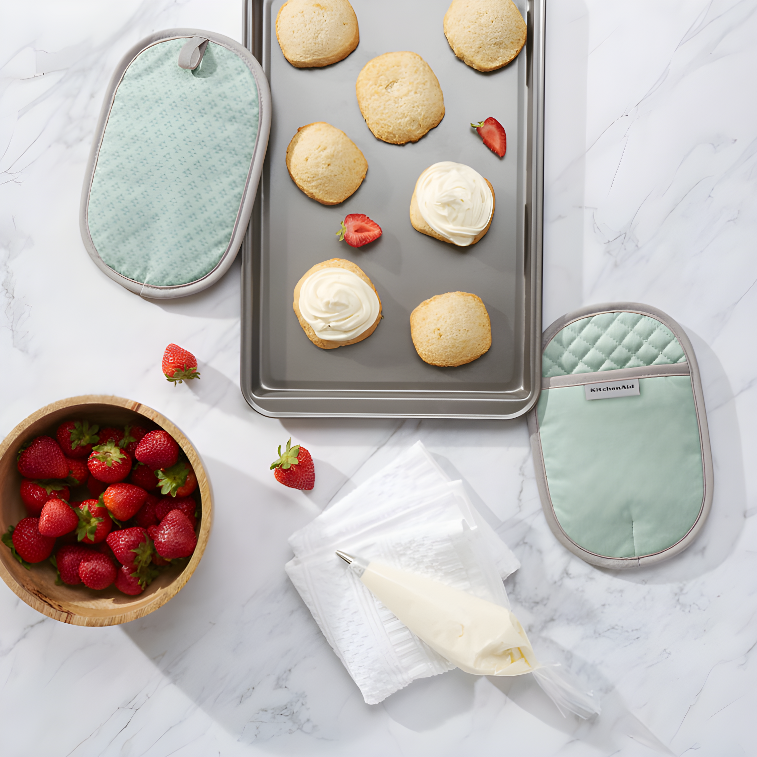 KitchenAid® KitchenAid Asteroid Solid Diamond Potholder (Set of 2)