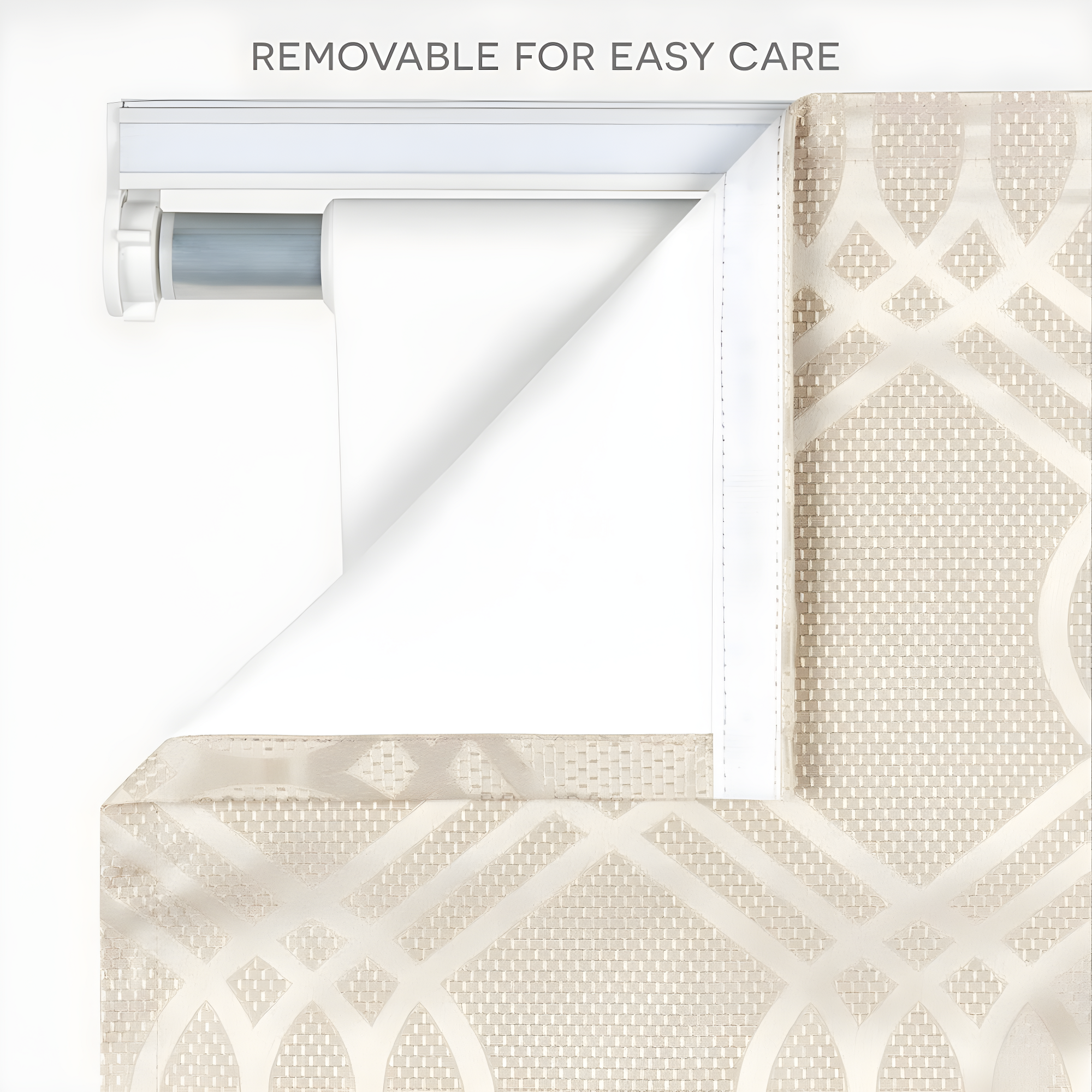 Amalgamated Textiles Exclusive Home Prague Trellis 100% Blackout Roman Shade