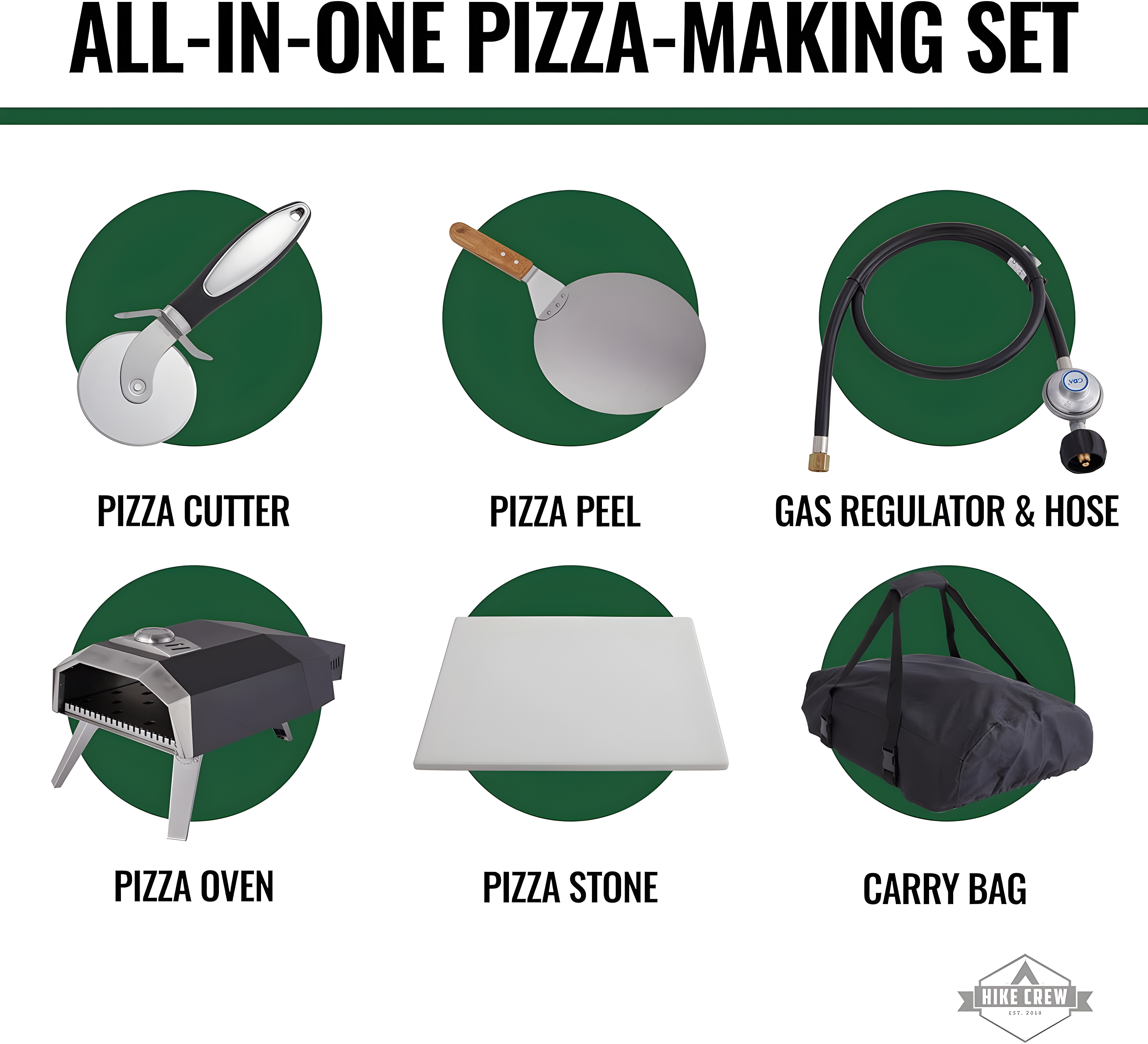 Hike Crew Stainless Steel Free Standing Pizza Oven