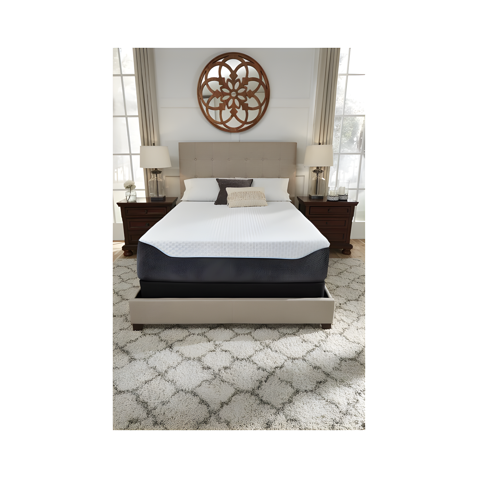 Signature Design by Ashley Signature Design by Ashley Chime Ultra Plush Charcoal Infused Memory Foam Mattress