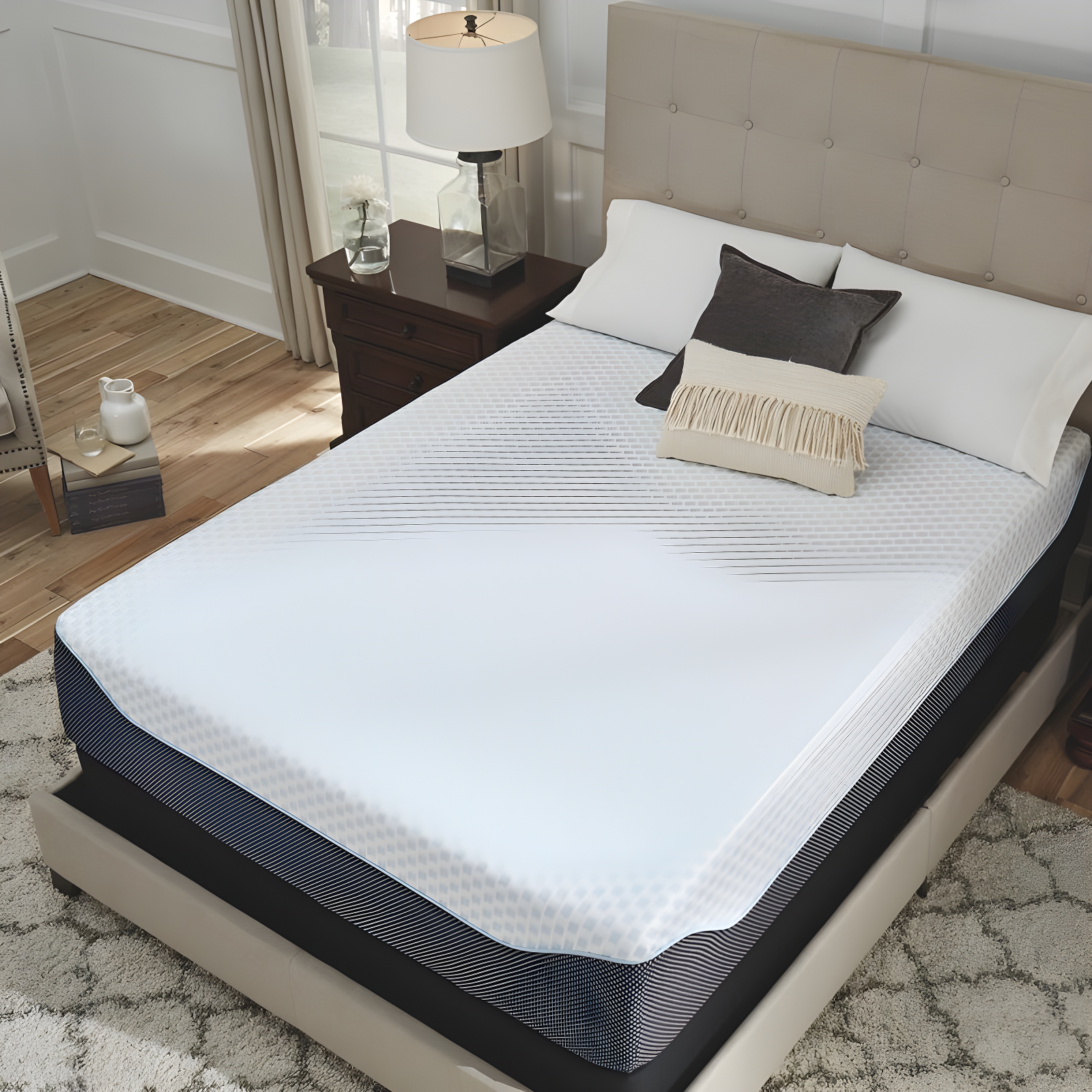 Signature Design by Ashley Signature Design by Ashley Chime Ultra Plush Charcoal Infused Memory Foam Mattress