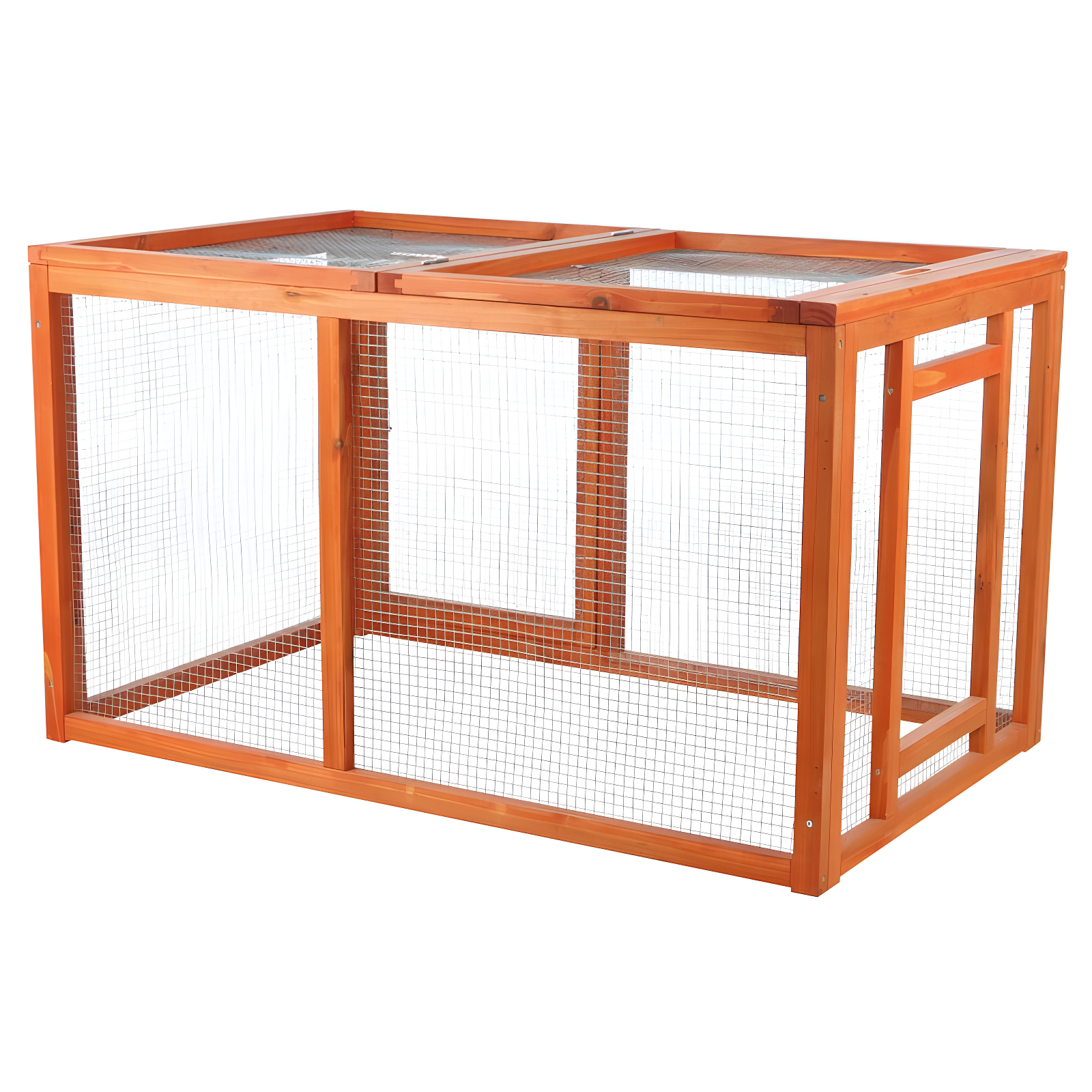 TRIXIE TRIXIE Chicken Outdoor Run with Covered Top, Extension for TRIXIE Chicken Coops