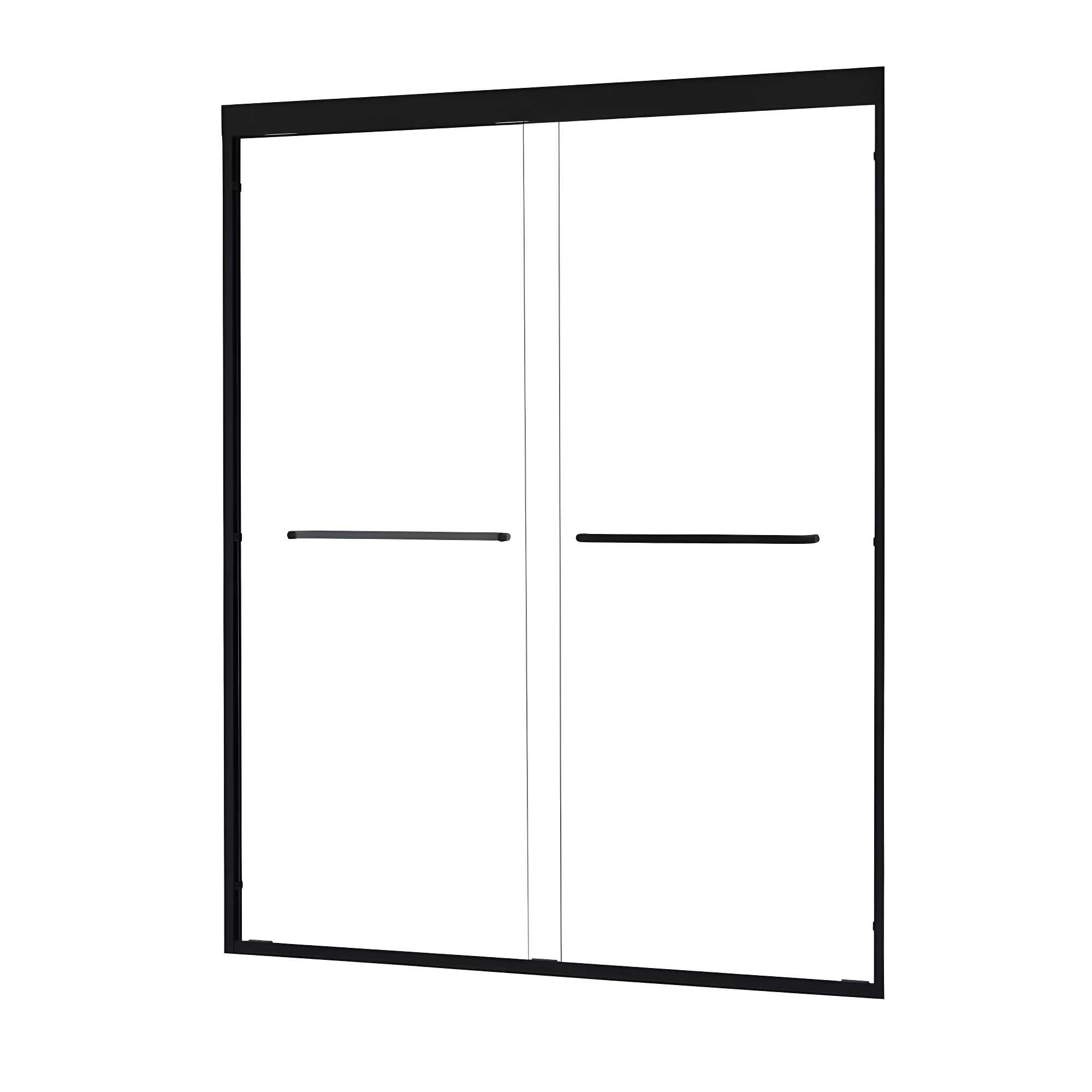 Ennis 60" W x 76" H By Pass Framed Shower Door with Clear Glass
