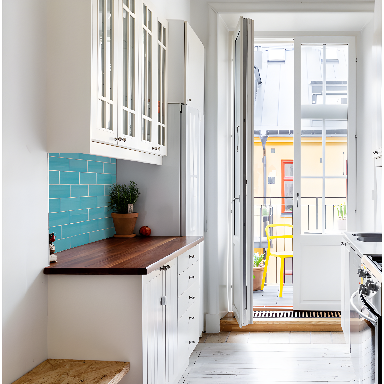 Hand Painted Series 3'' W x 6'' L Glass Peel and Stick Subway Tile