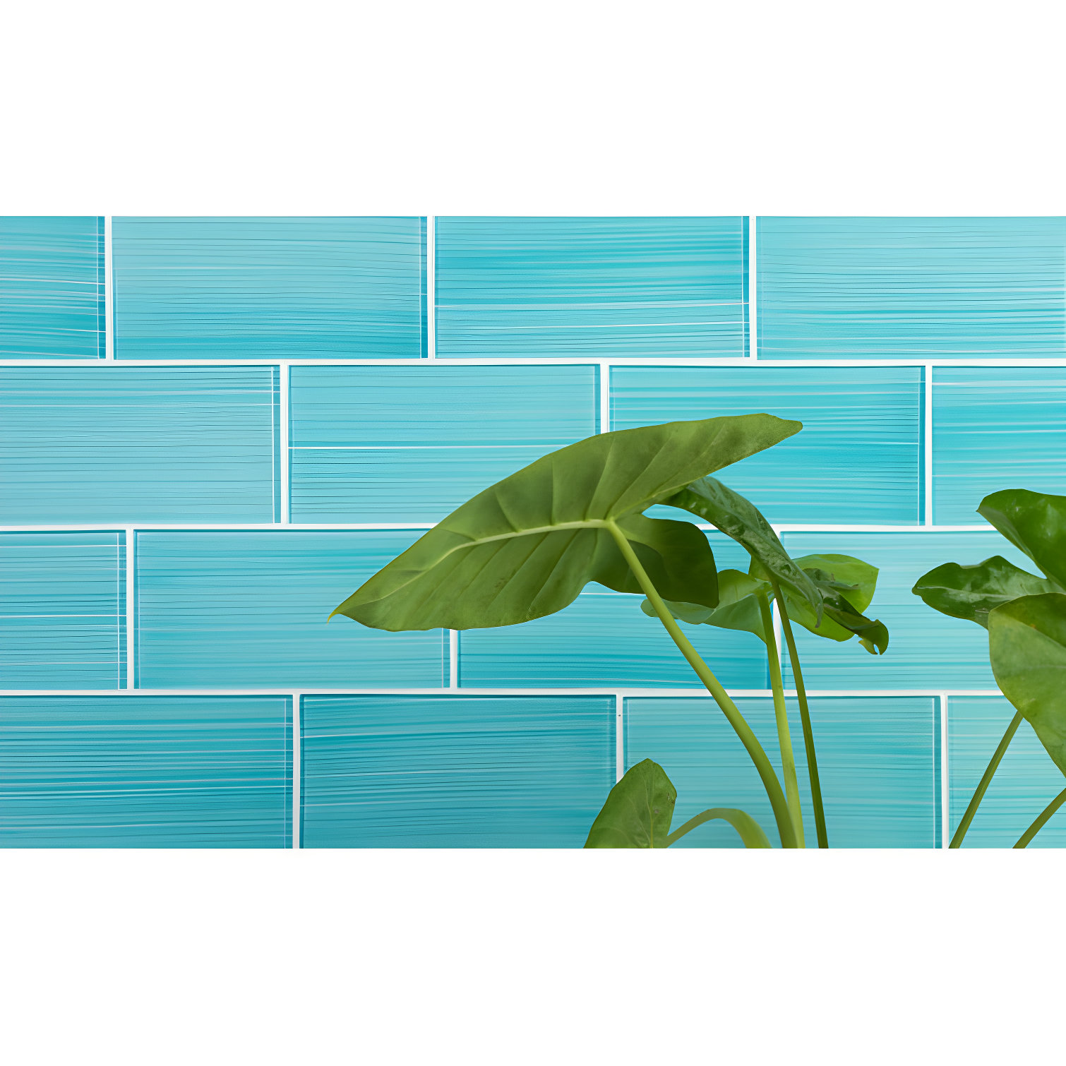 Hand Painted Series 3'' W x 6'' L Glass Peel and Stick Subway Tile