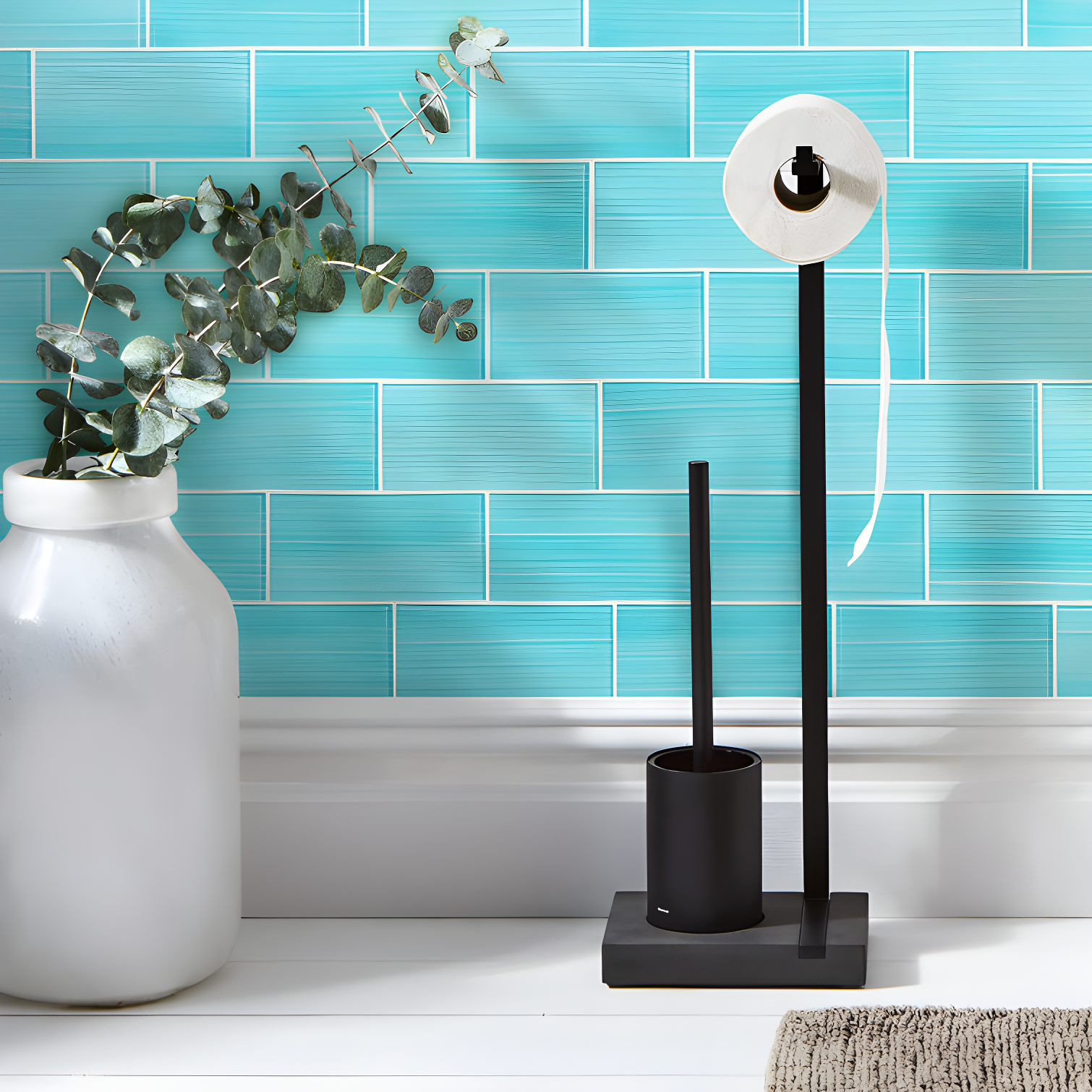 Hand Painted Series 3'' W x 6'' L Glass Peel and Stick Subway Tile