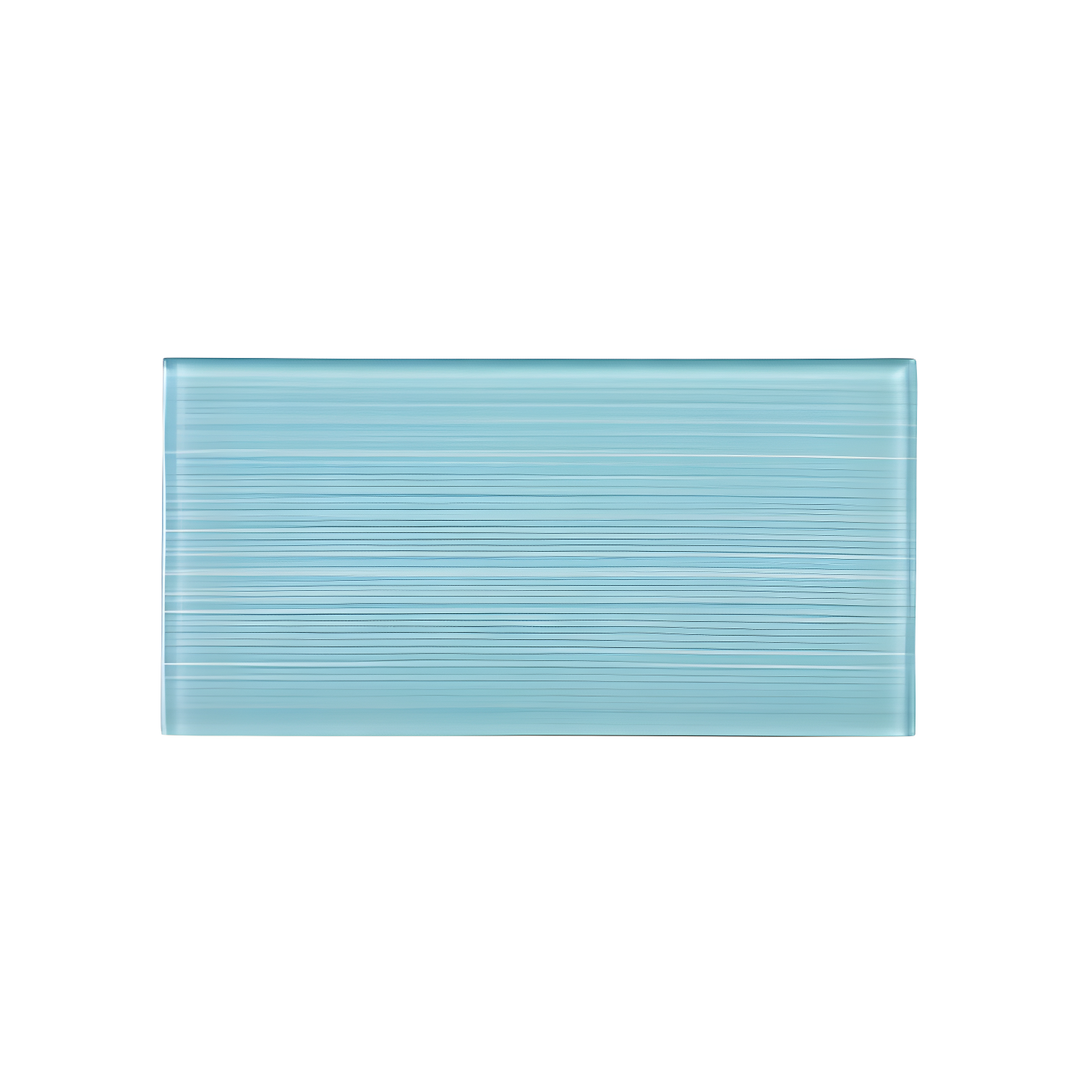 Hand Painted Series 3'' W x 6'' L Glass Peel and Stick Subway Tile