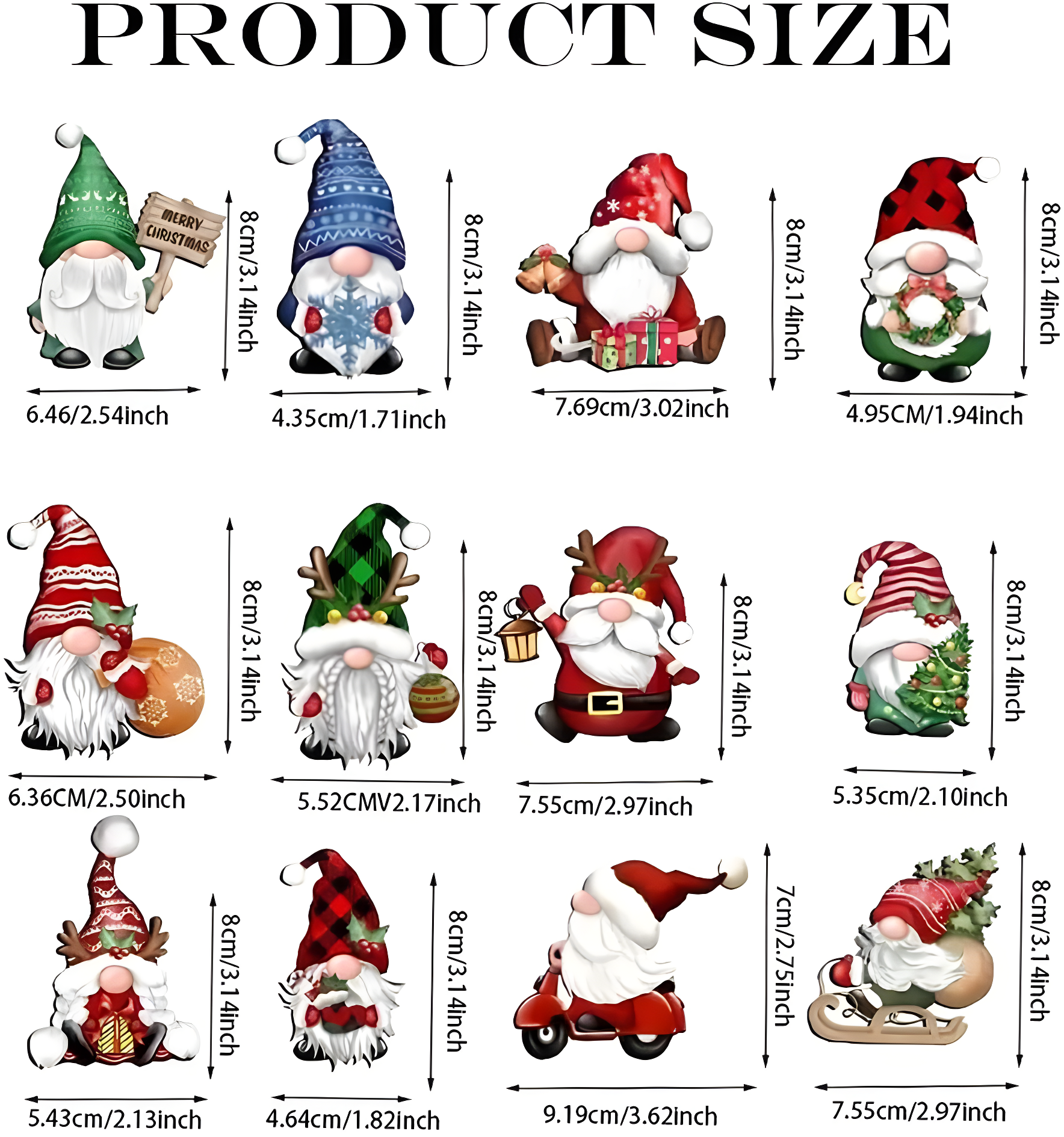 dajkiuy Clearance 24pcs Christmas Gnome Wooden Hanging Ornaments,Wood Hanging Decor for Christmas Tree Decorations Gnome Santa Doll Hanging Craft Holiday Party Supplies